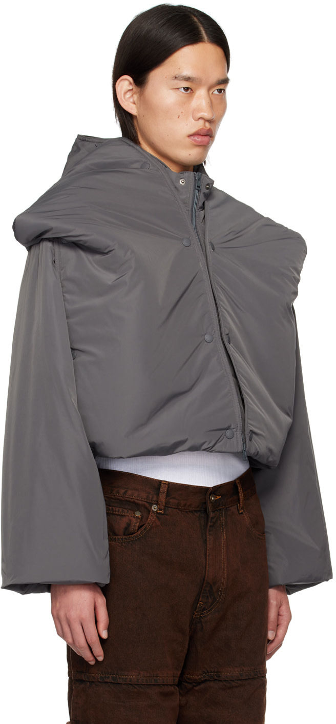Y/Project - Gray Snap Off Jacket