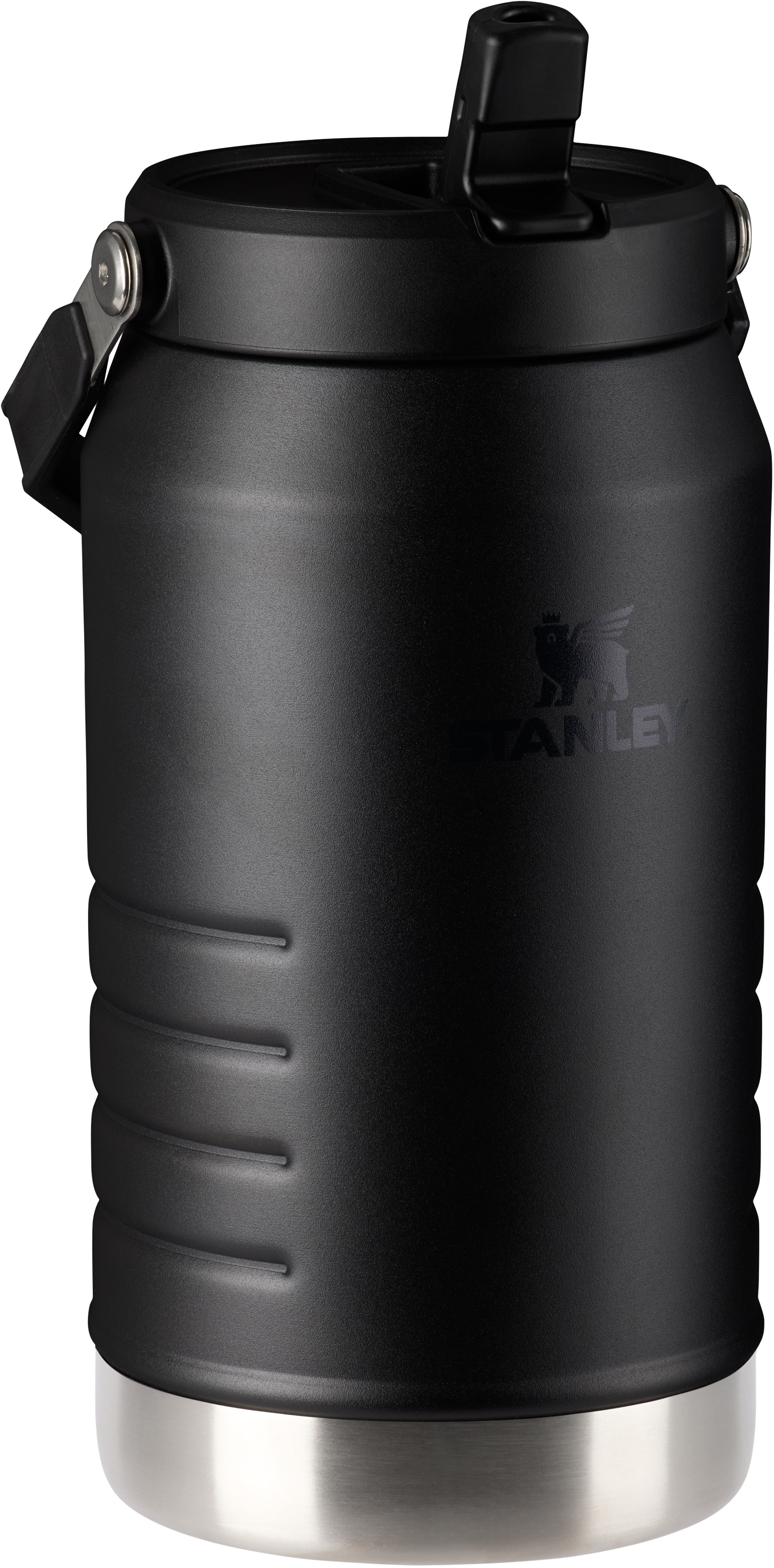 Stanley - Cruche IceFlow noire à paille rabattable, 1,9 l