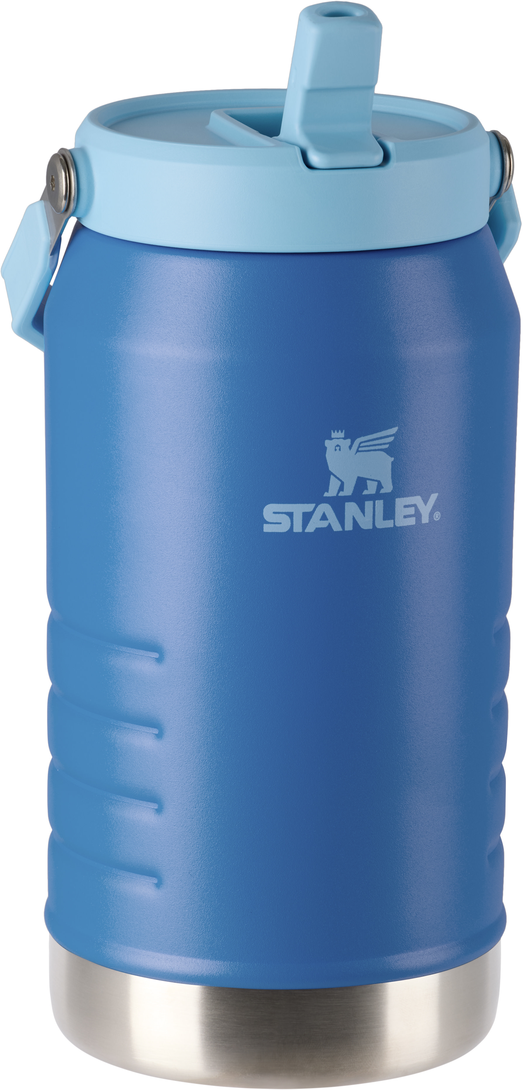 Stanley - Cruche IceFlow bleue à paille rabattable, 1,9 l