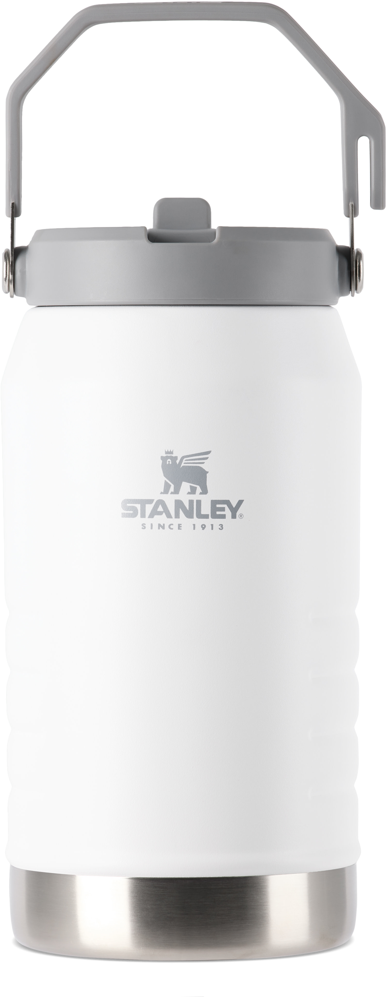 Stanley - Cruche IceFlow blanche à paille rabattable, 1,9 l