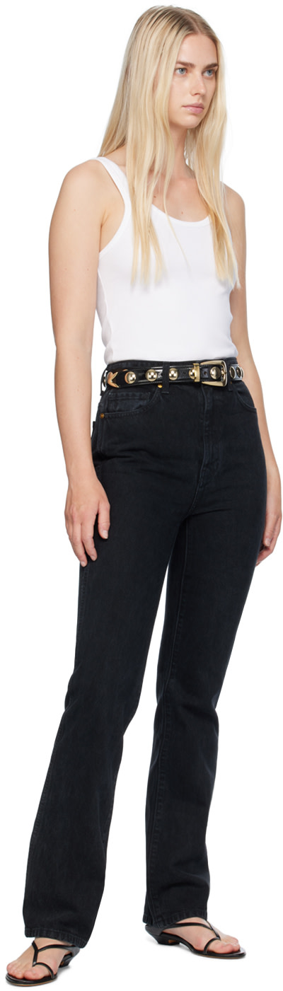 KHAITE - Ceinture Benny noire