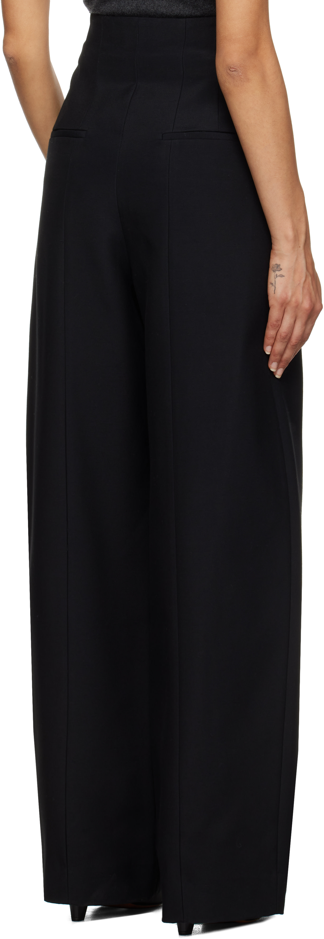 KHAITE - Pantalon Lennerd noir