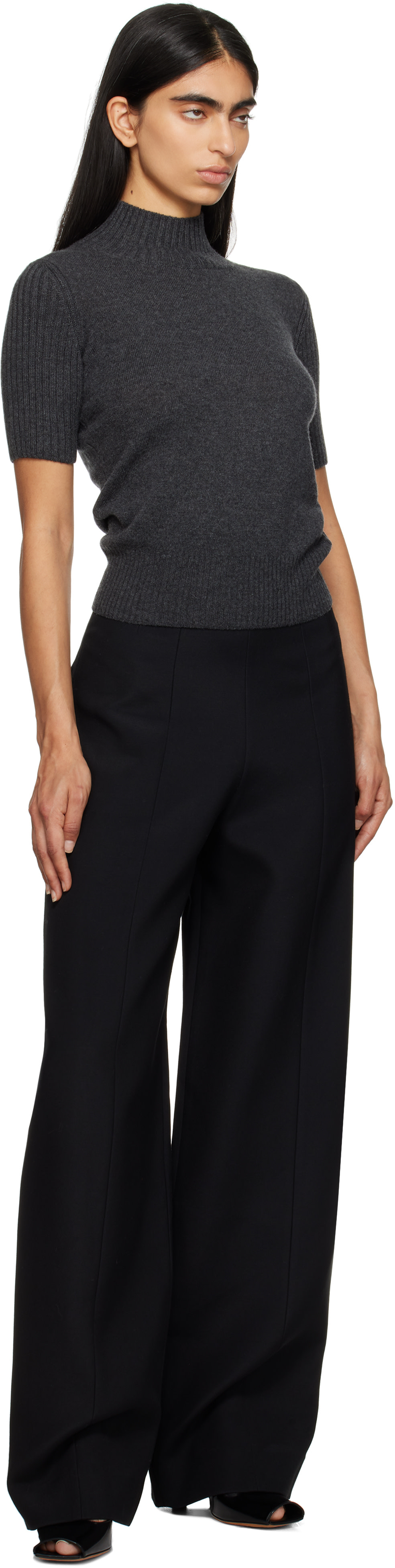 KHAITE - Pantalon Lennerd noir