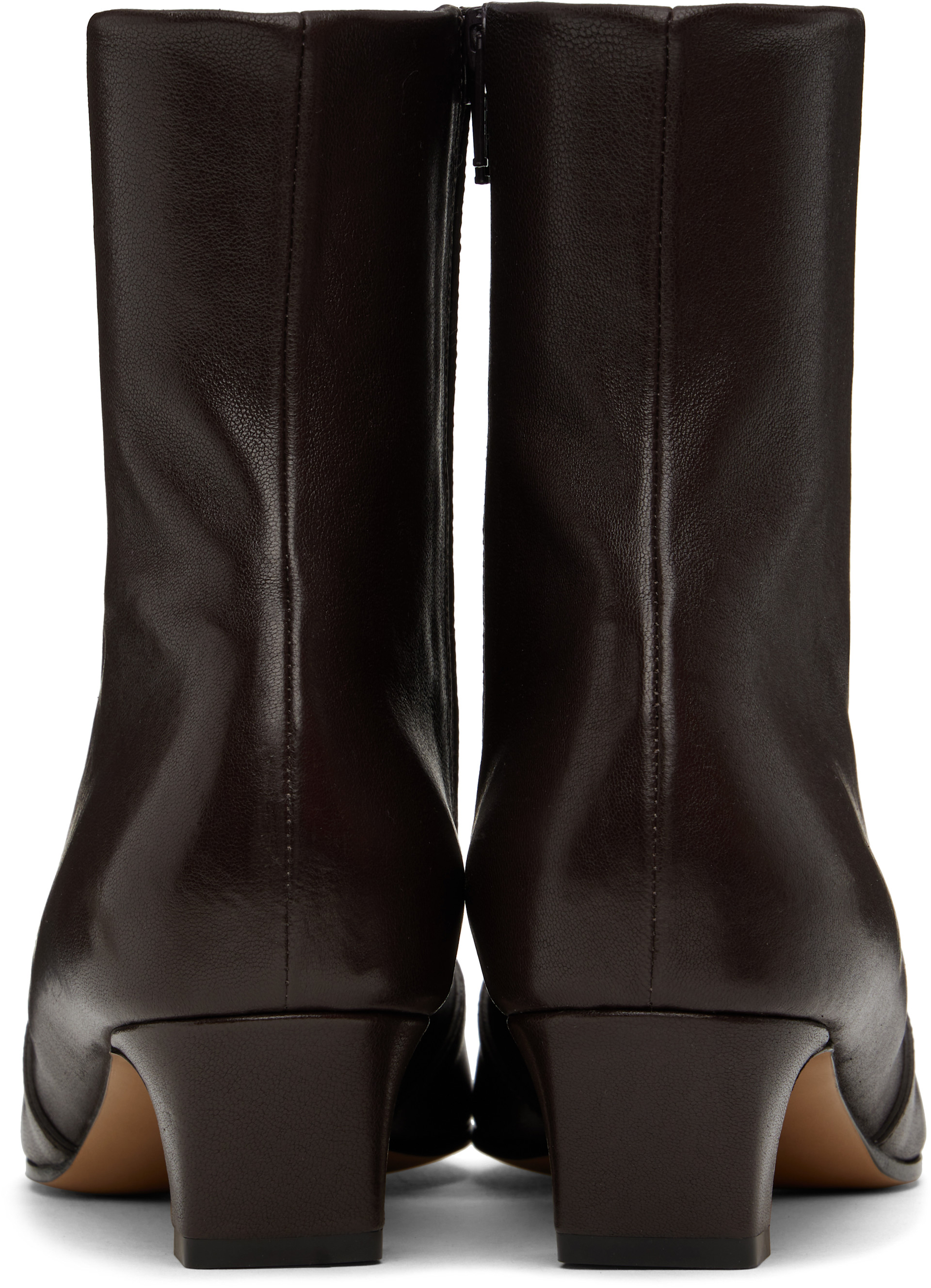 KHAITE - Bottines Nevada brunes