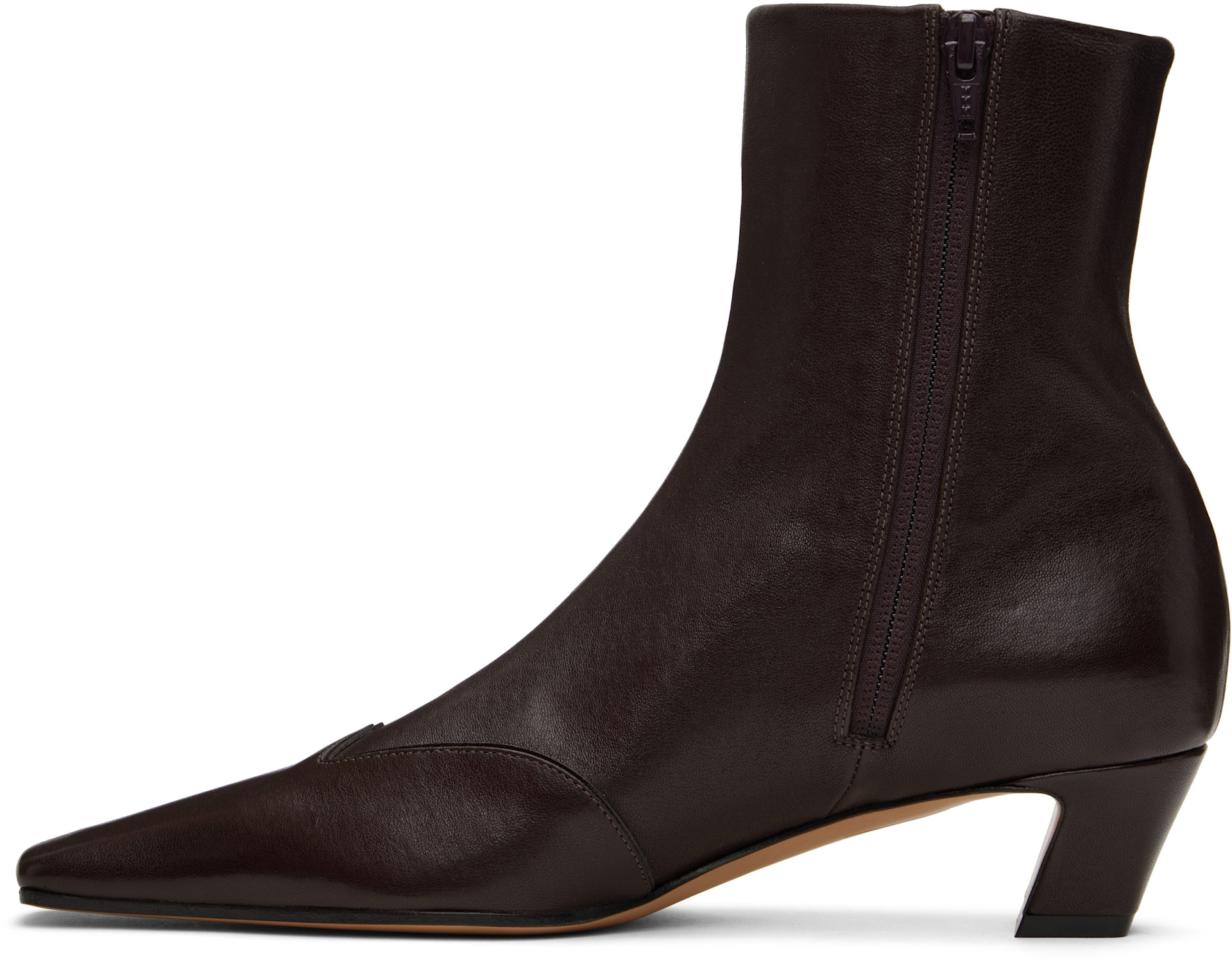 KHAITE - Bottines Nevada brunes