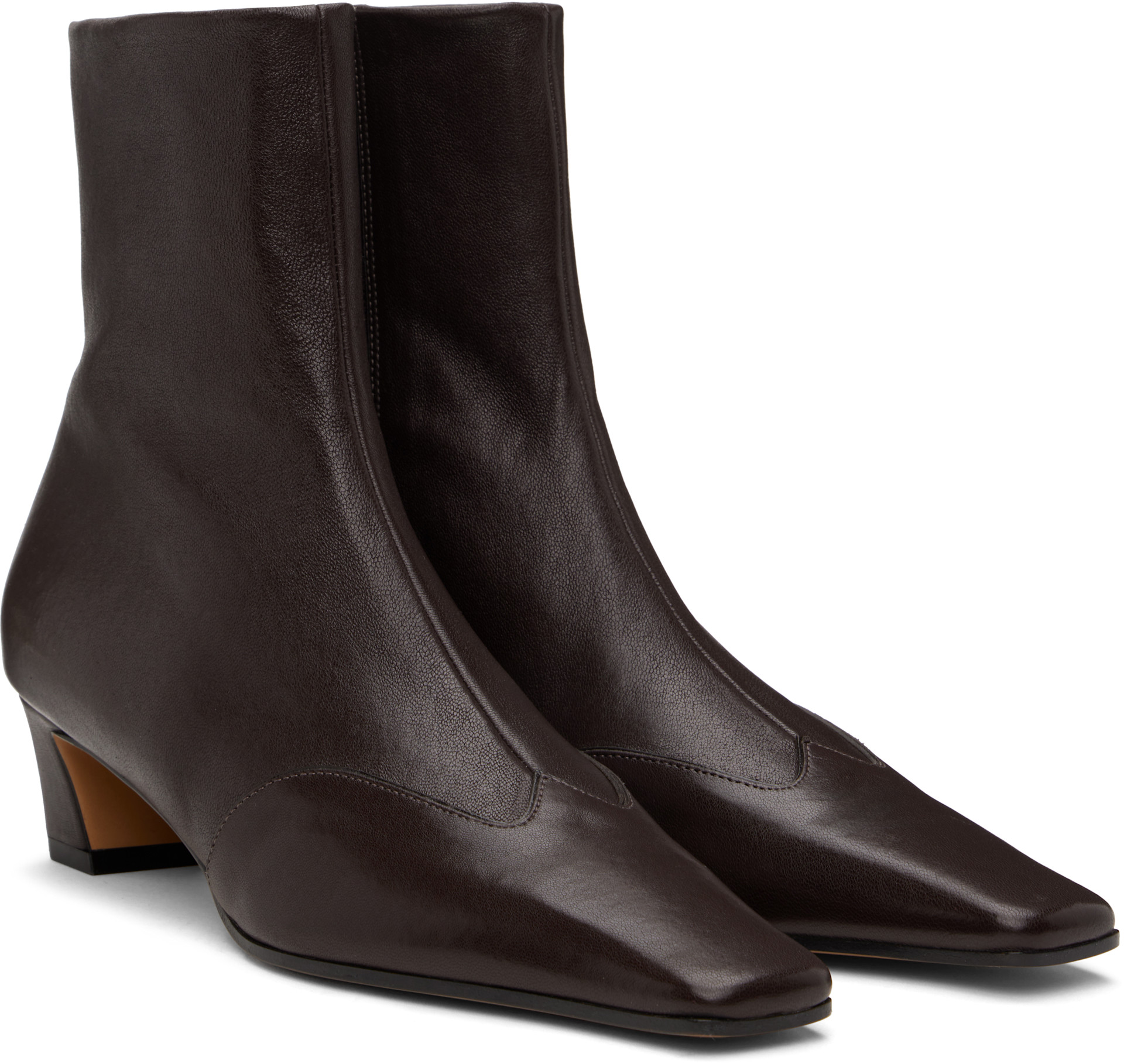 KHAITE - Bottines Nevada brunes