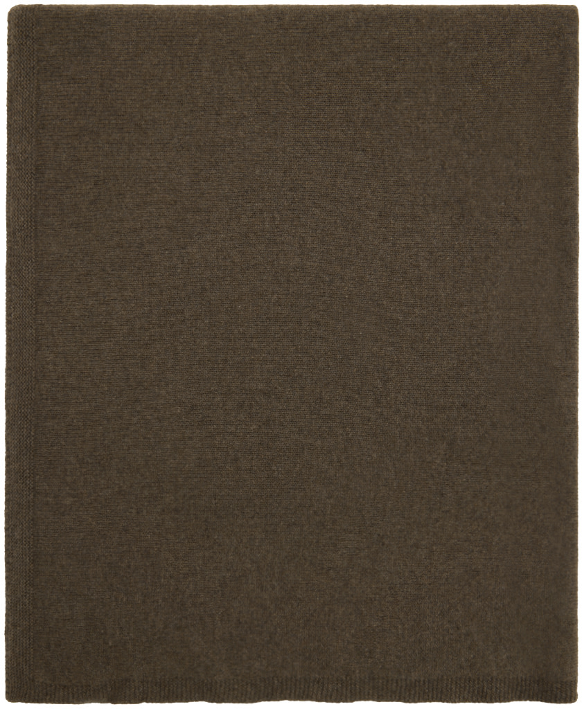 Baserange: Brown Whit Scarf | SSENSE