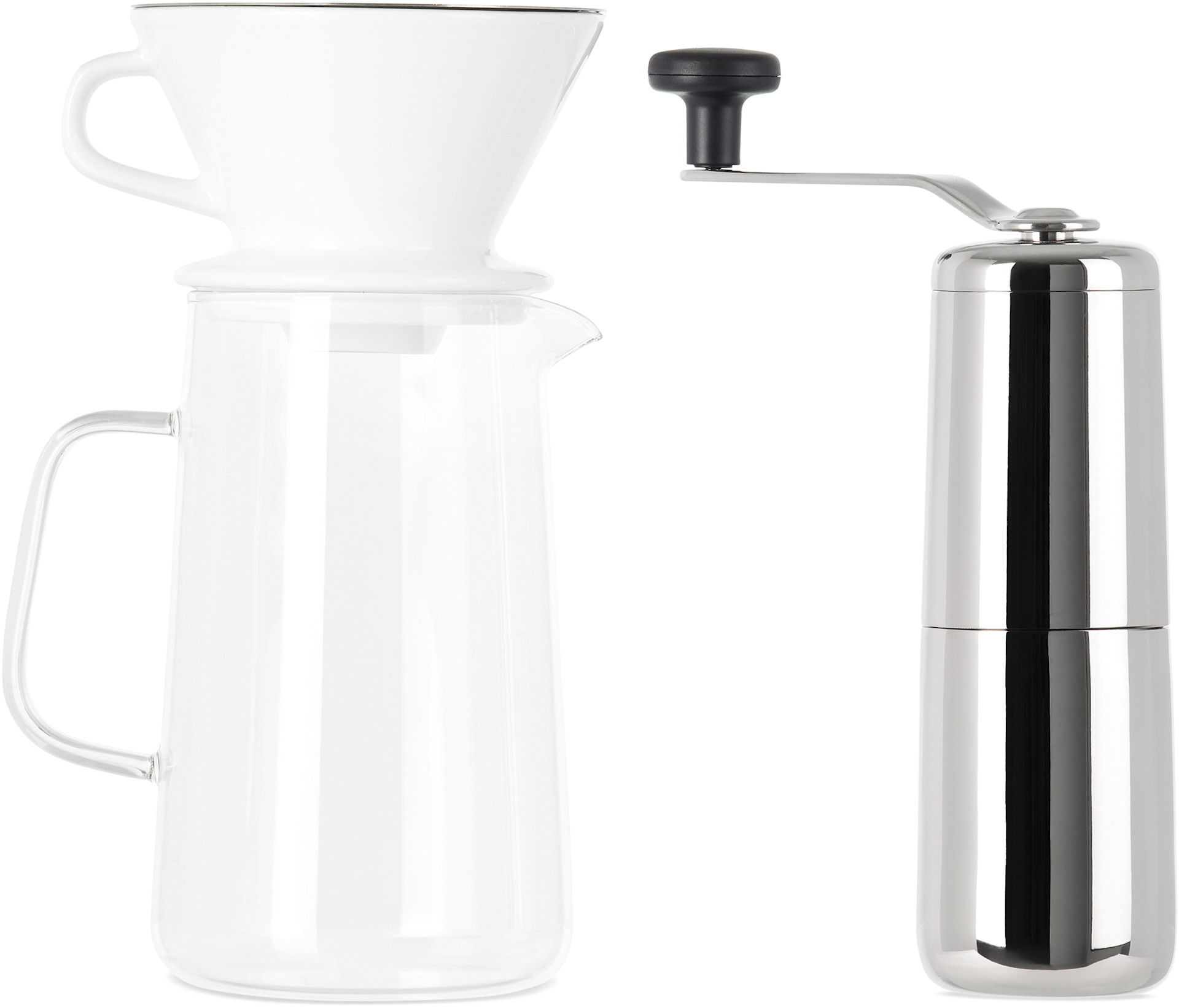 Alessi - Ensemble d'infuseur et moulin à café Slow Coffee