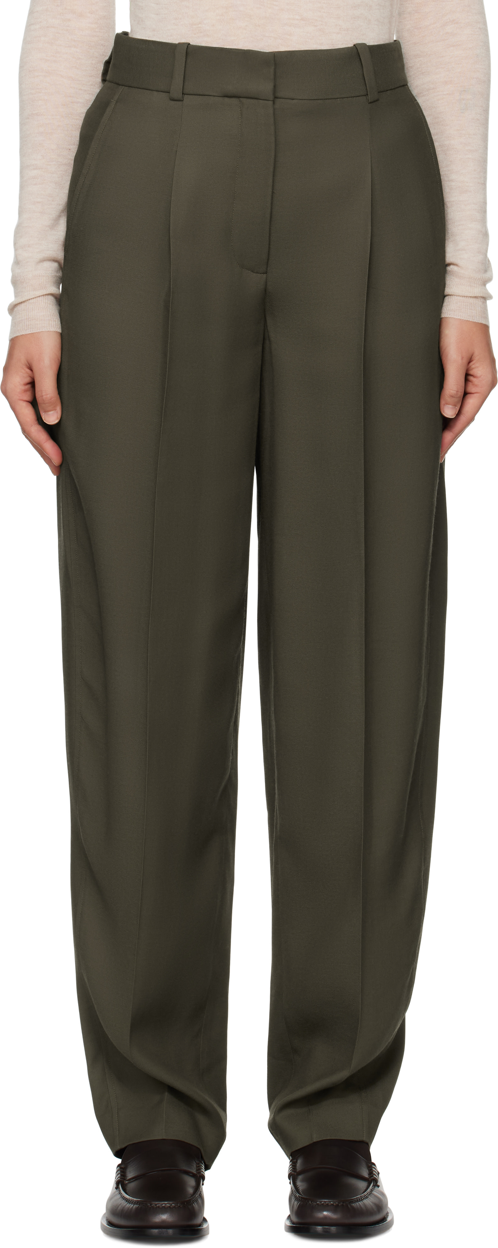JOSEPH - Pantalon Germain vert