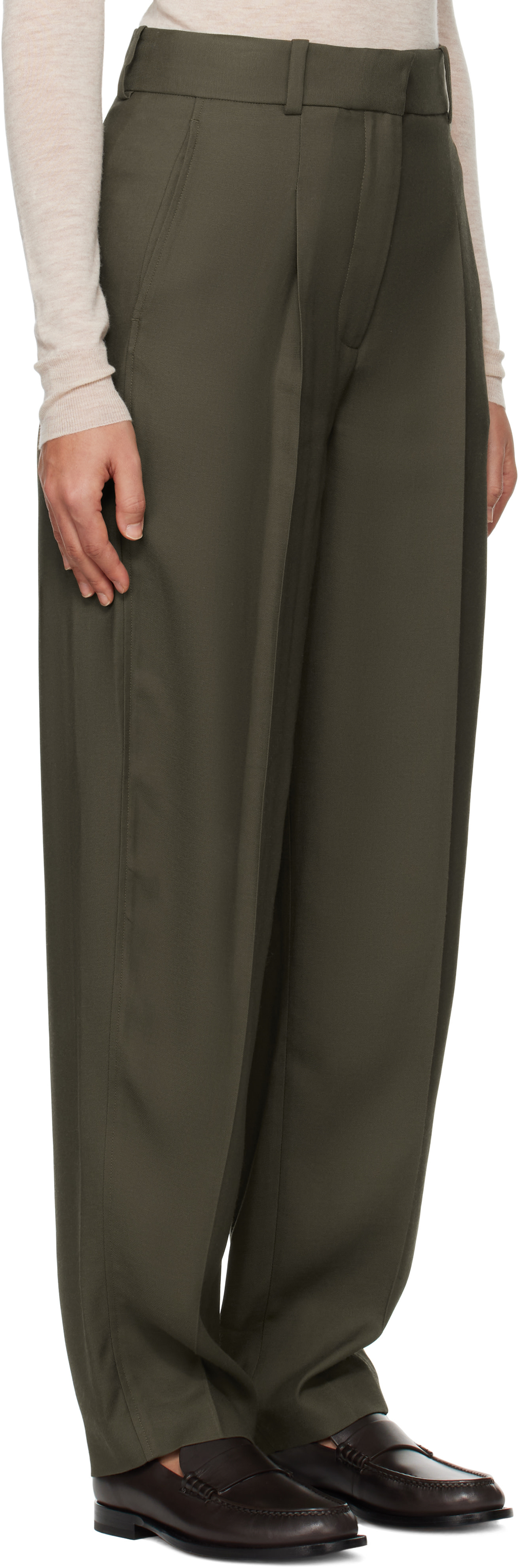 JOSEPH - Pantalon Germain vert
