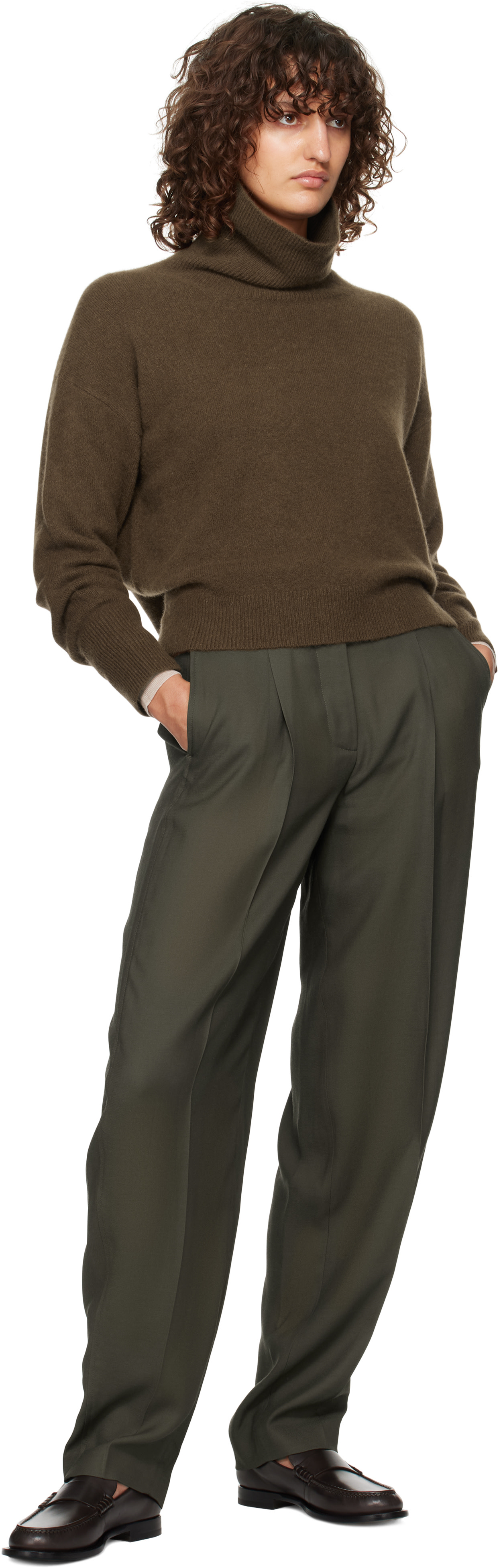 JOSEPH - Pantalon Germain vert