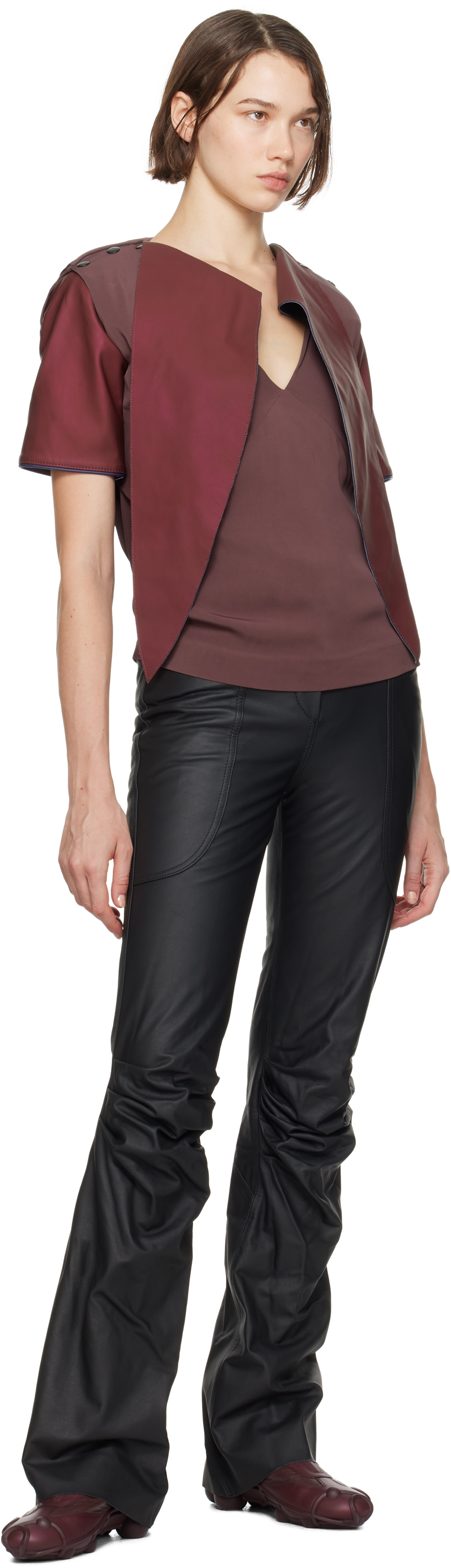 ECCO.kollektive: Burgundy Kiko Kostadinov Edition Eero Top | SSENSE