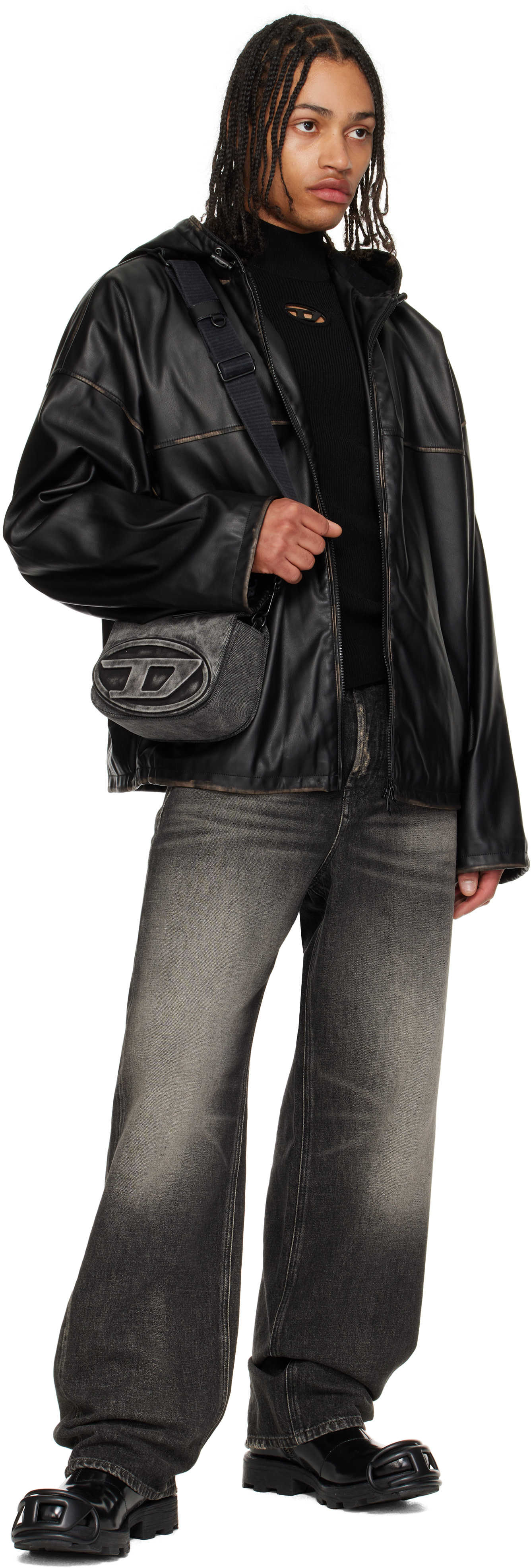 Diesel: Black D-Hammer Bt Zip D Boots | SSENSE