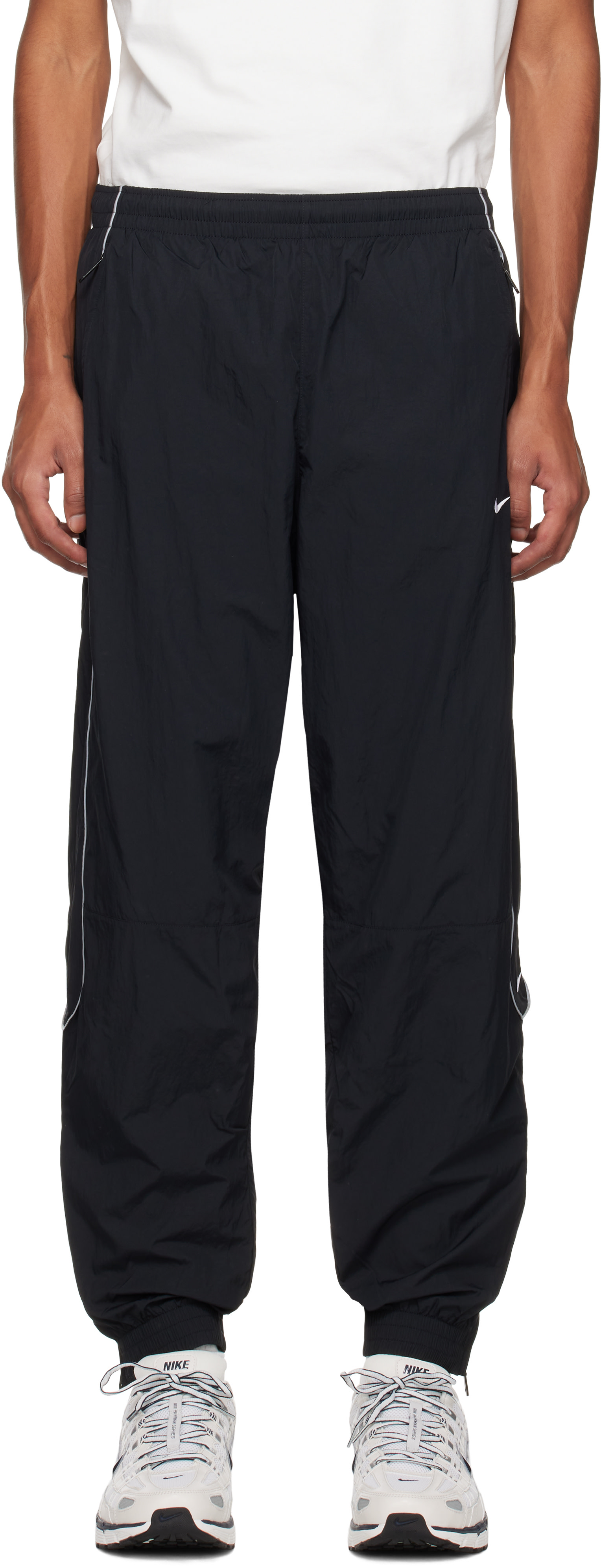 Nike: Black Solo Swoosh Track Pants | SSENSE Argentina