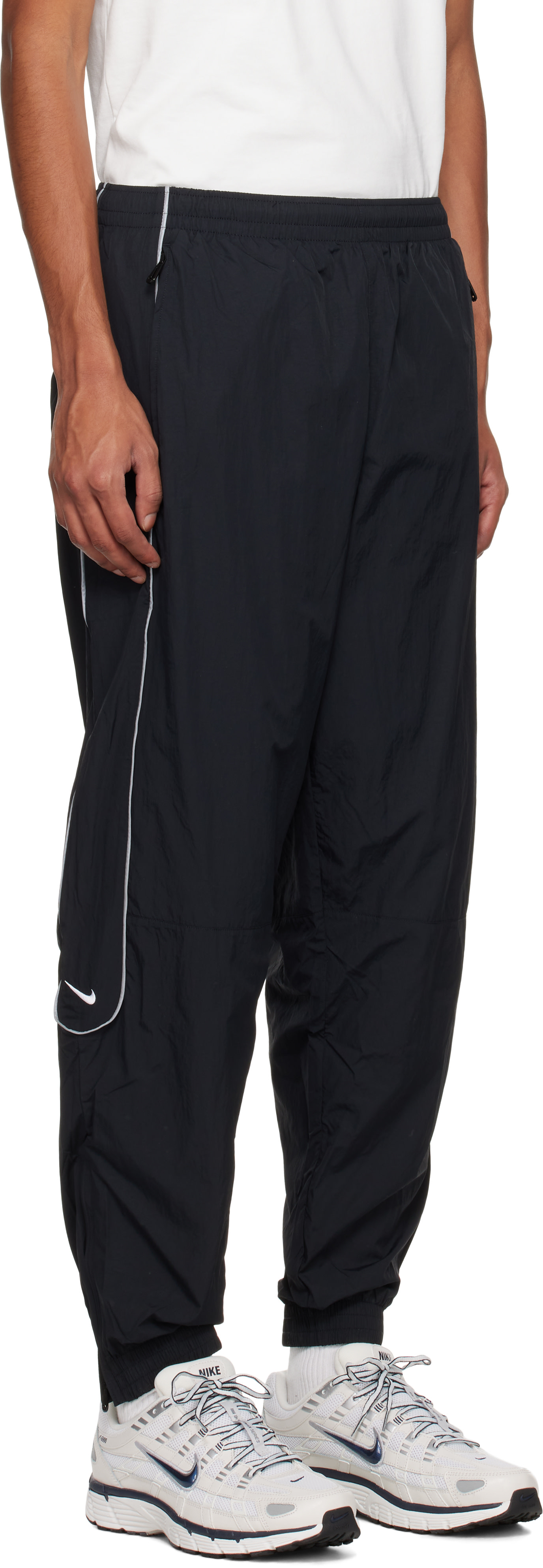 Nike: Black Solo Swoosh Track Pants | SSENSE Canada