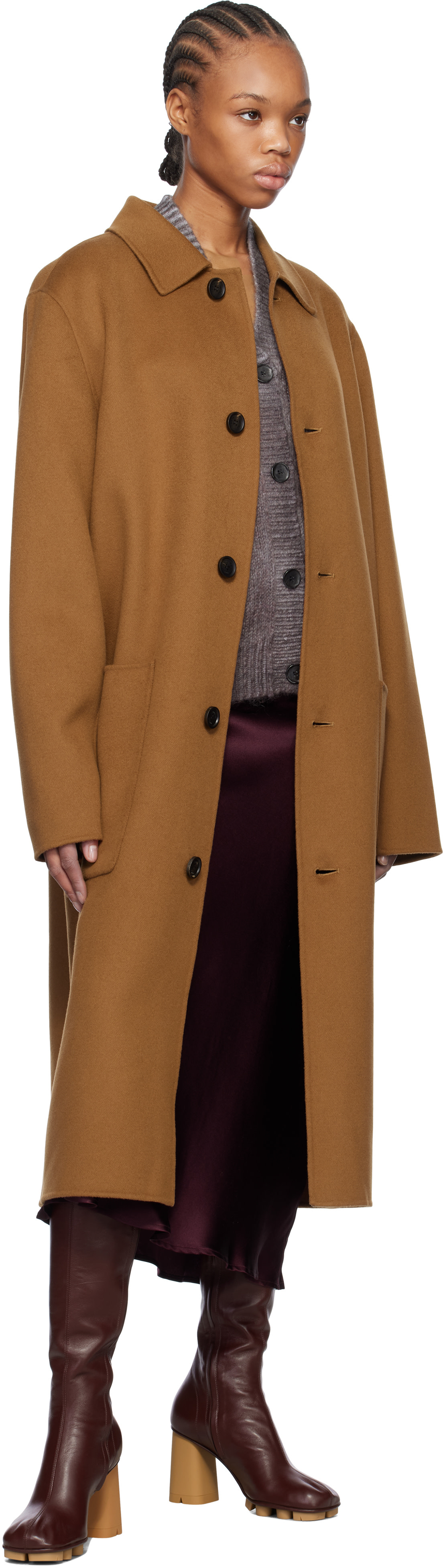 MACKAGE: タン Beckett ハンドメイド ウール コート | SSENSE 日本