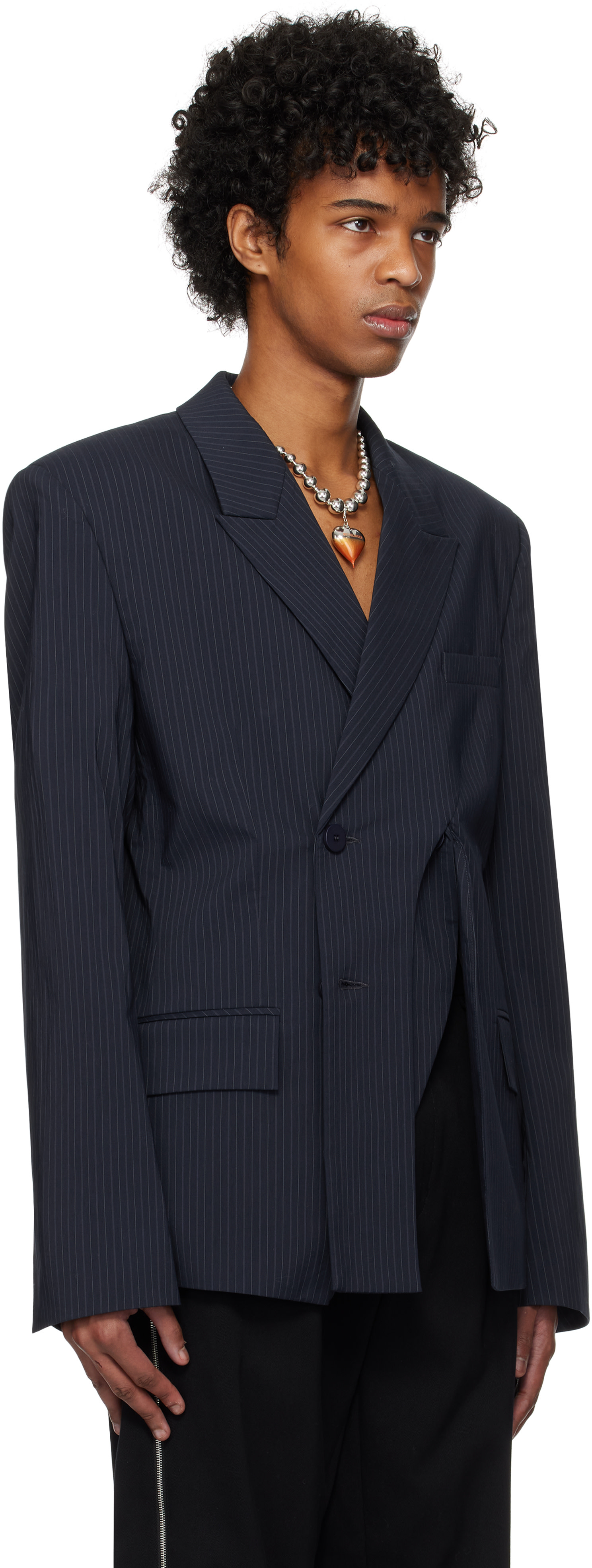 Ottolinger - Navy Oversize Split Blazer