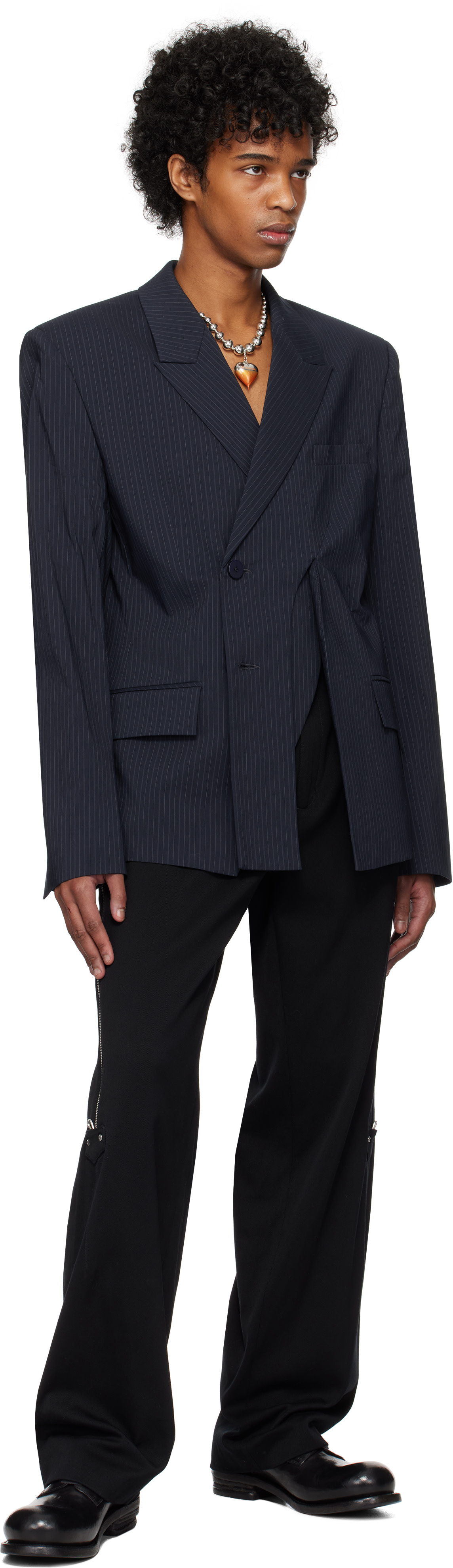 Ottolinger - Navy Oversize Split Blazer