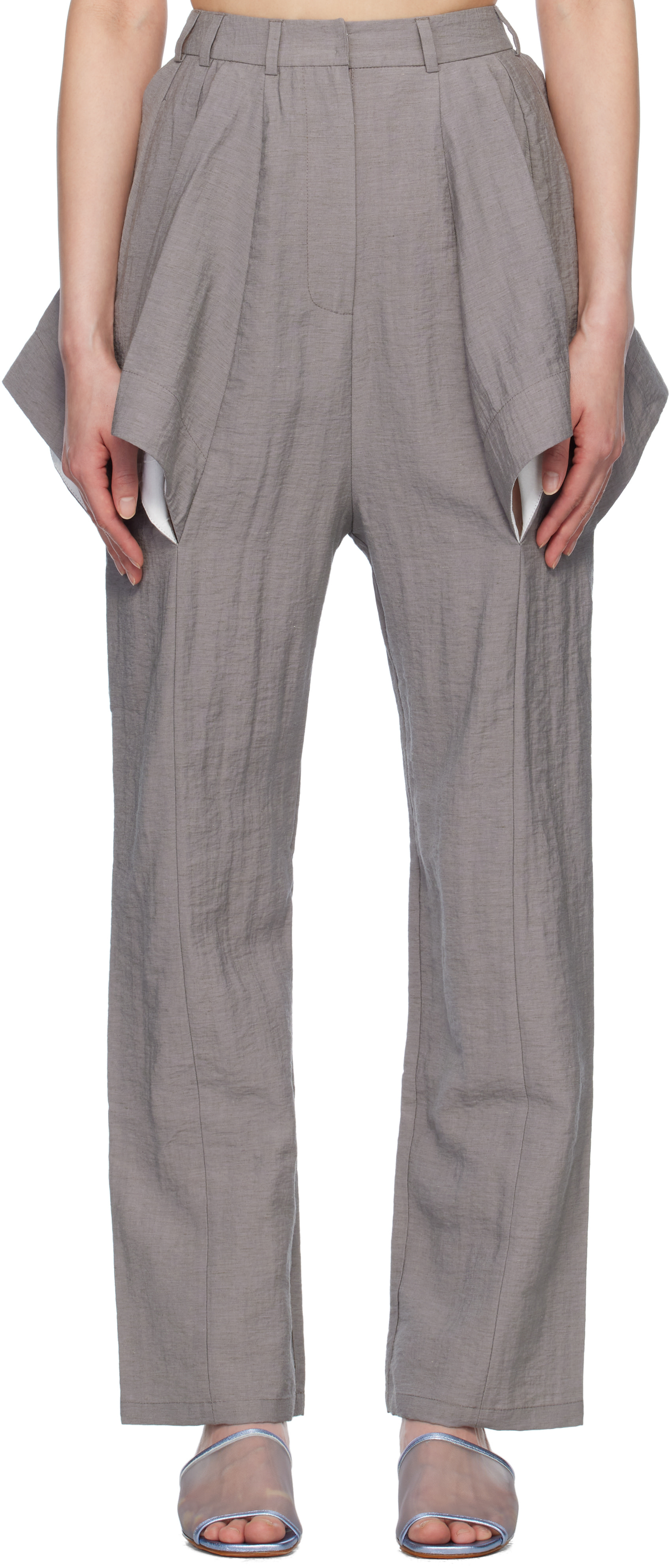 J.KIM - Pantalon Lazzat gris