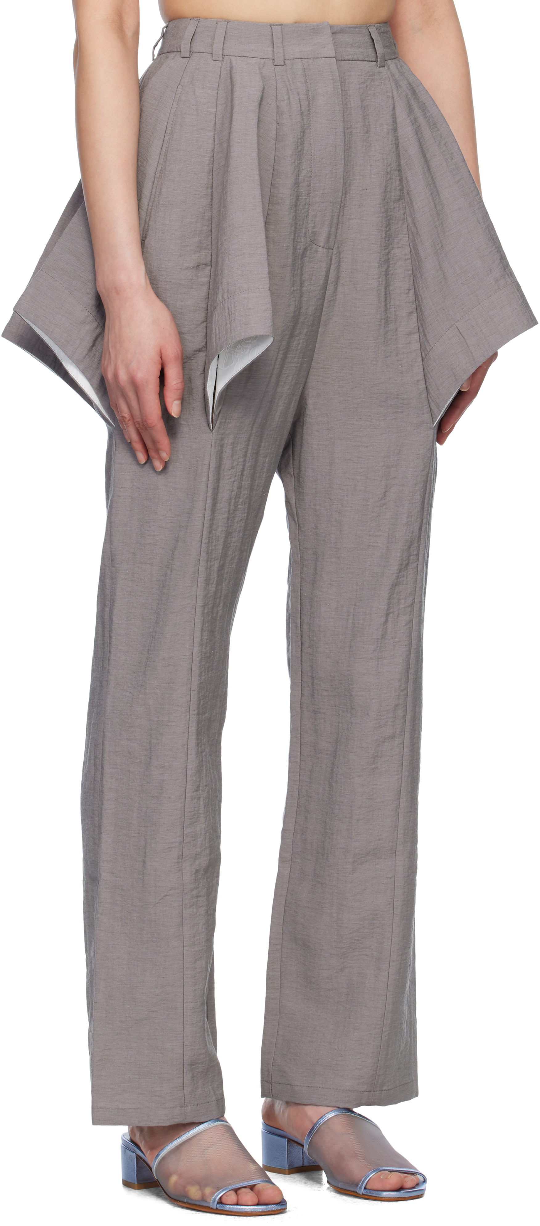 J.KIM - Pantalon Lazzat gris