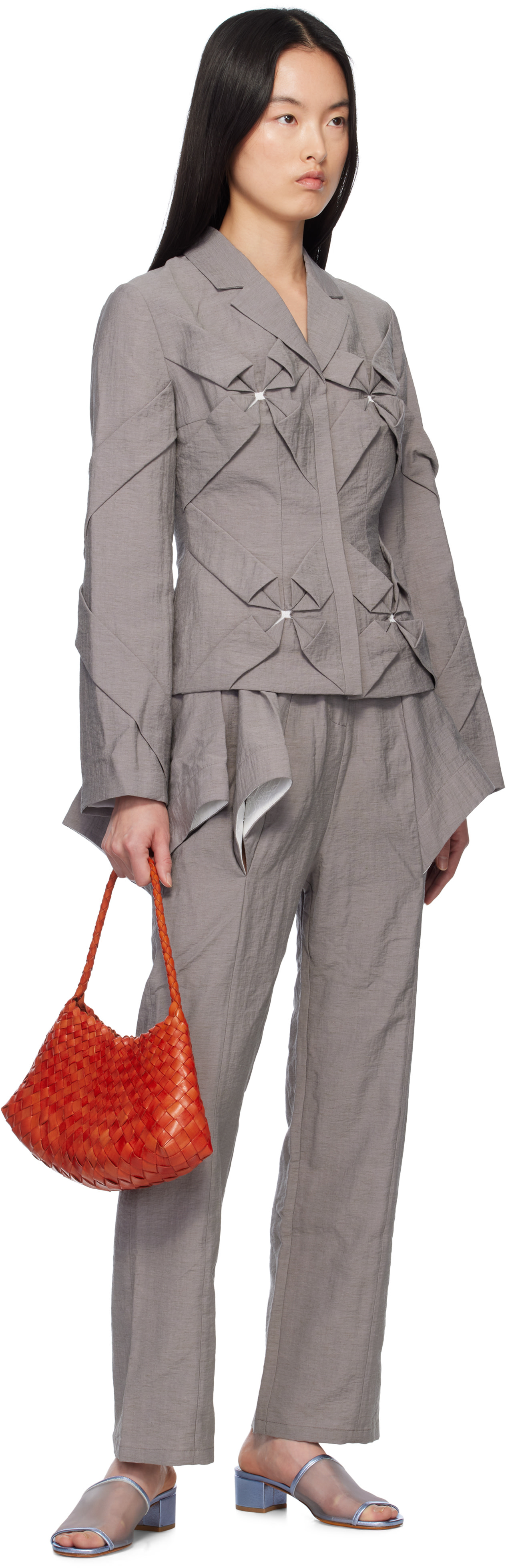 J.KIM - Pantalon Lazzat gris