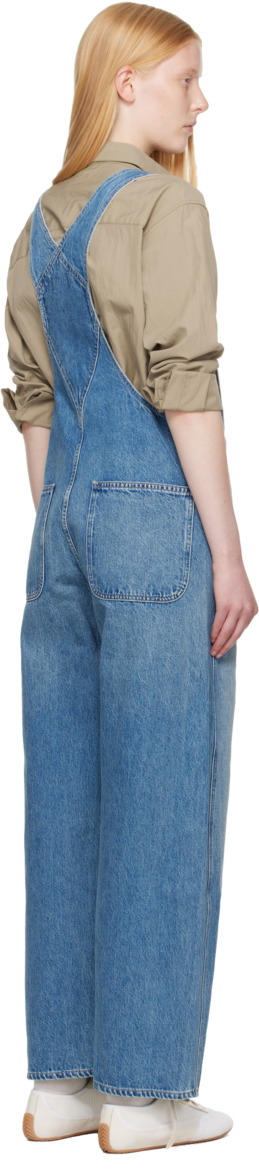 Citizens of Humanity: Blue Freya Denim Overalls | SSENSE