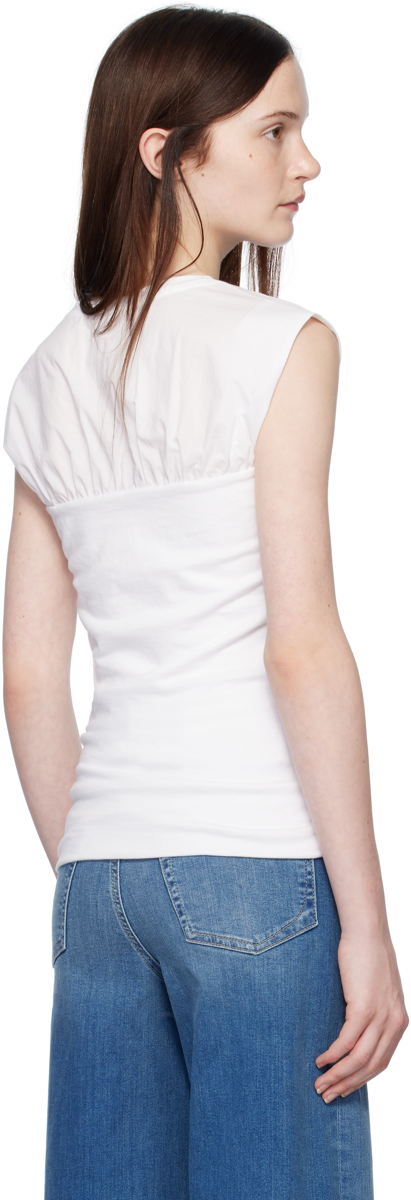 rag & bone - Haut Mica blanc à panneaux