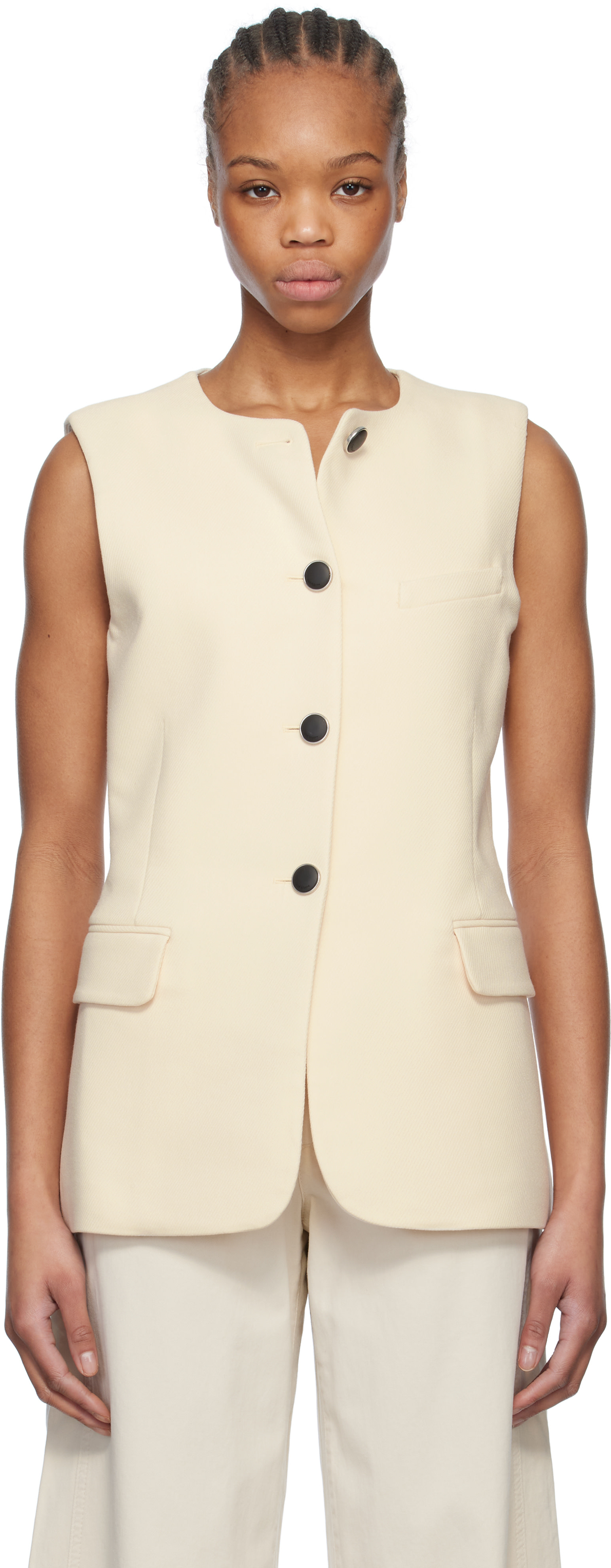 rag & bone - Gilet Bartlet beige