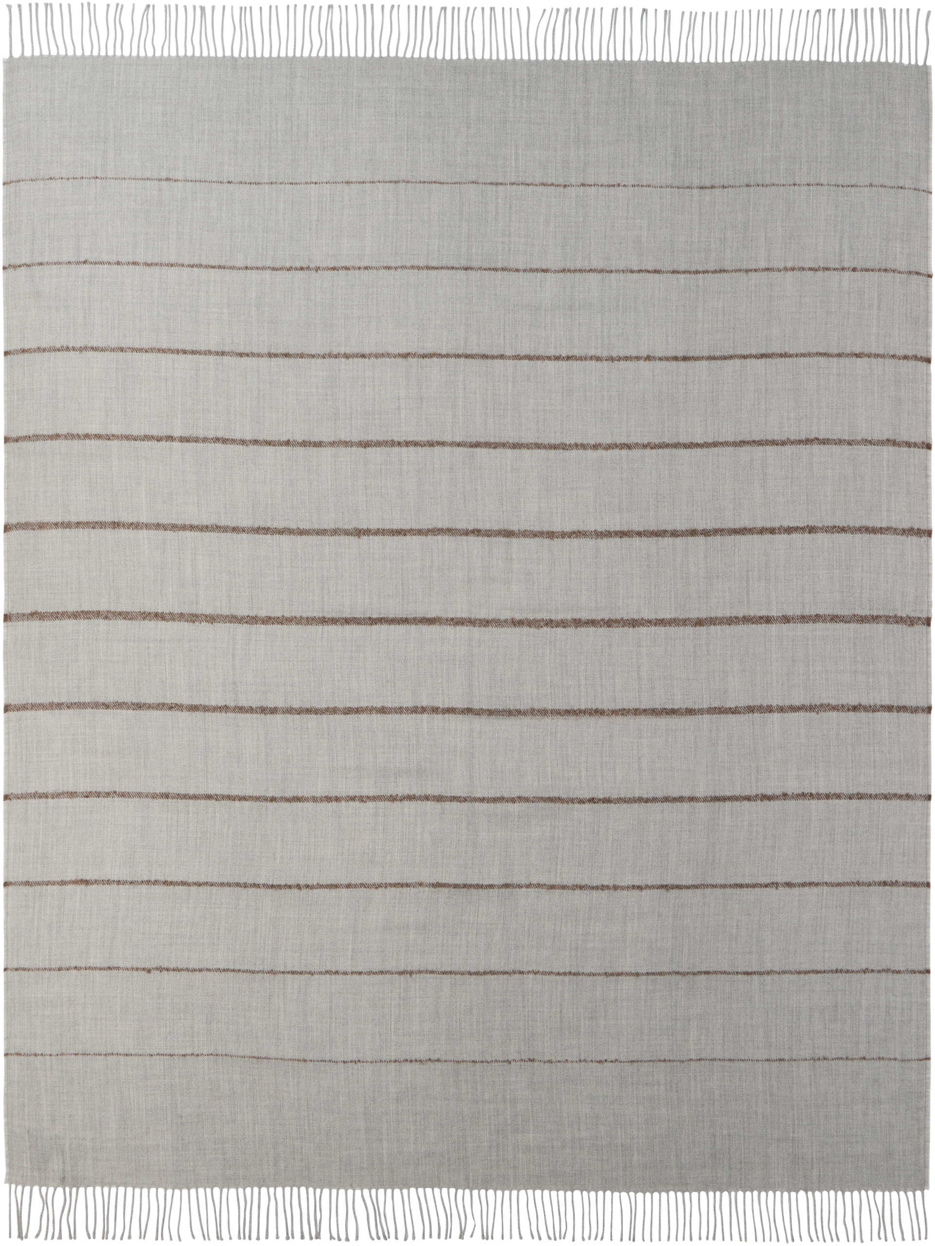 The Conran Shop - Jeté gris en flanelle texturée