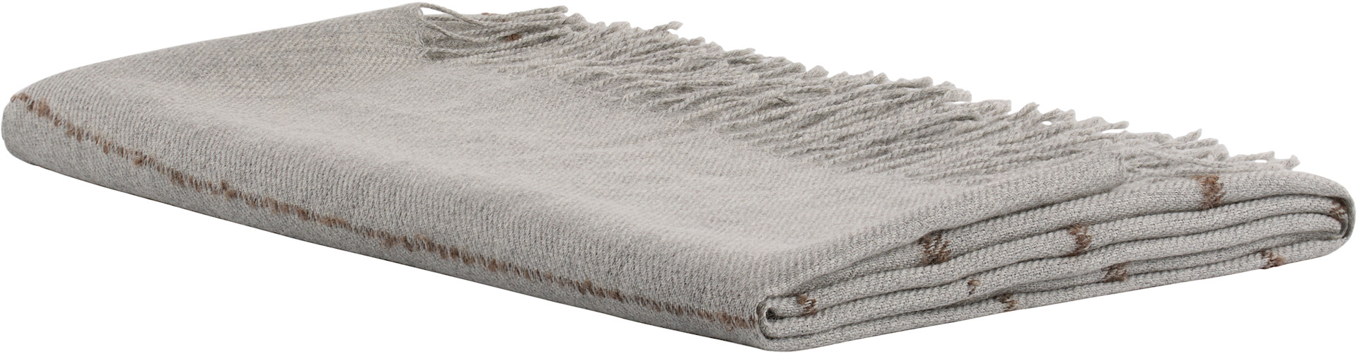 The Conran Shop - Jeté gris en flanelle texturée
