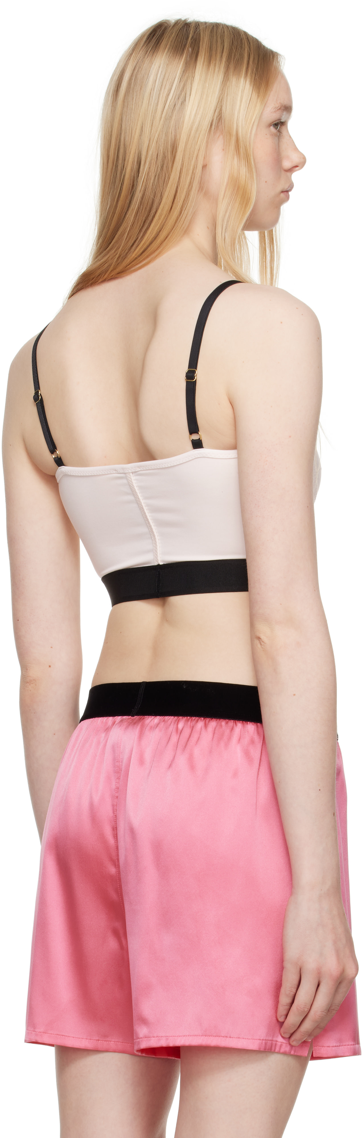 TOM FORD - Camisole rose en modal à logo