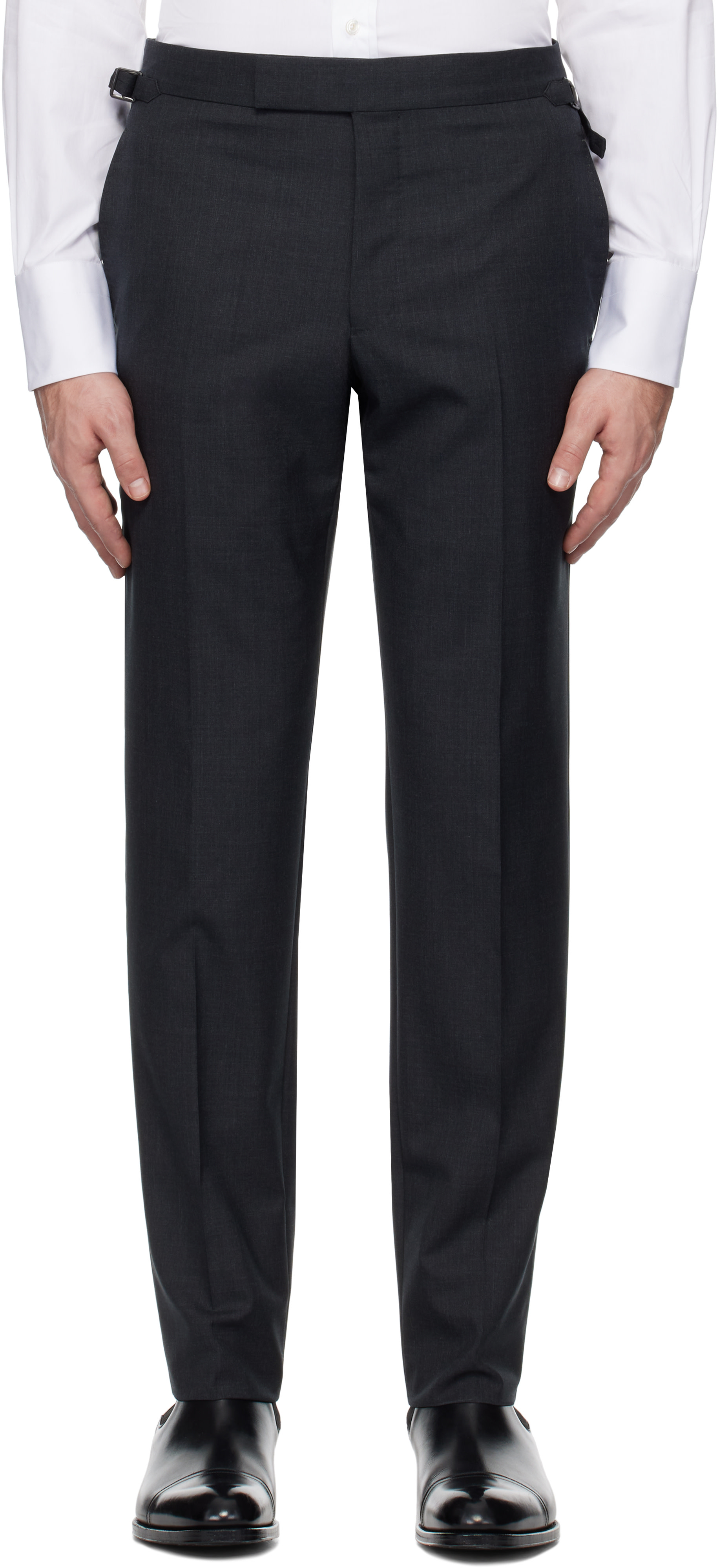 TOM FORD - グレー Super Plain Weave O'Connor トラウザーズ