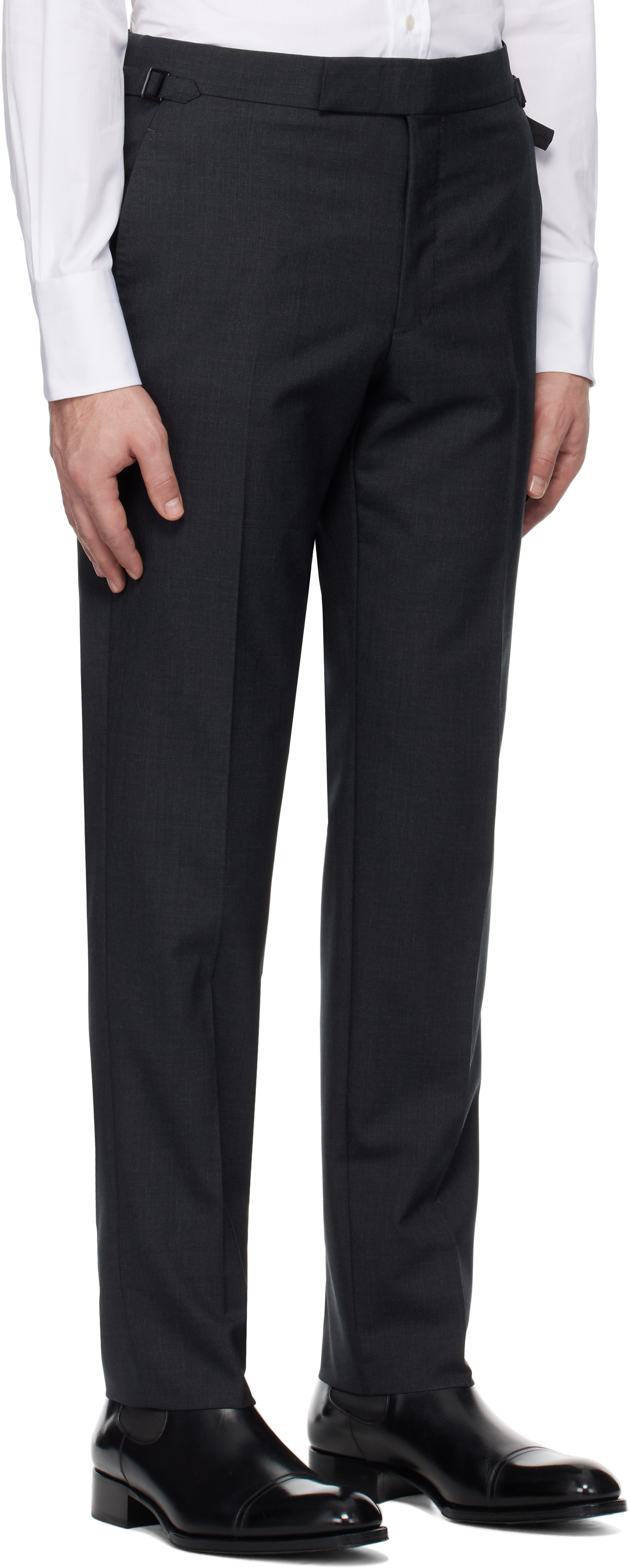 TOM FORD - グレー Super Plain Weave O'Connor トラウザーズ
