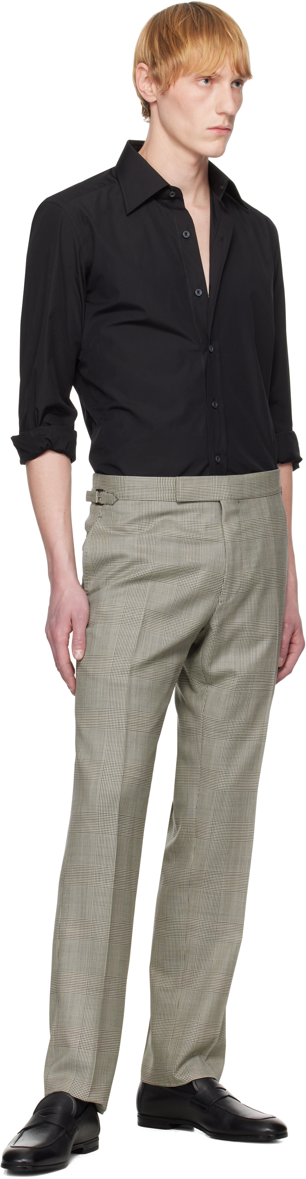 Black POPLIN SLIM FIT SHIRT | TOM FORD | Black Black POPLIN SLIM FIT SHIRT | TOM FORD | Black