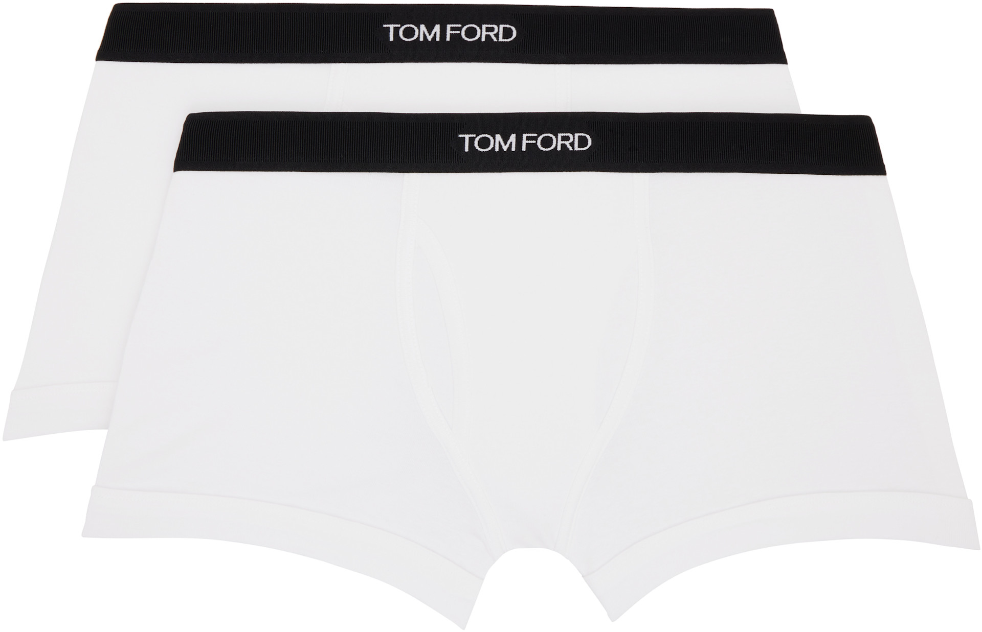 TOM FORD - 화이트 코튼 박서 브리프 세트