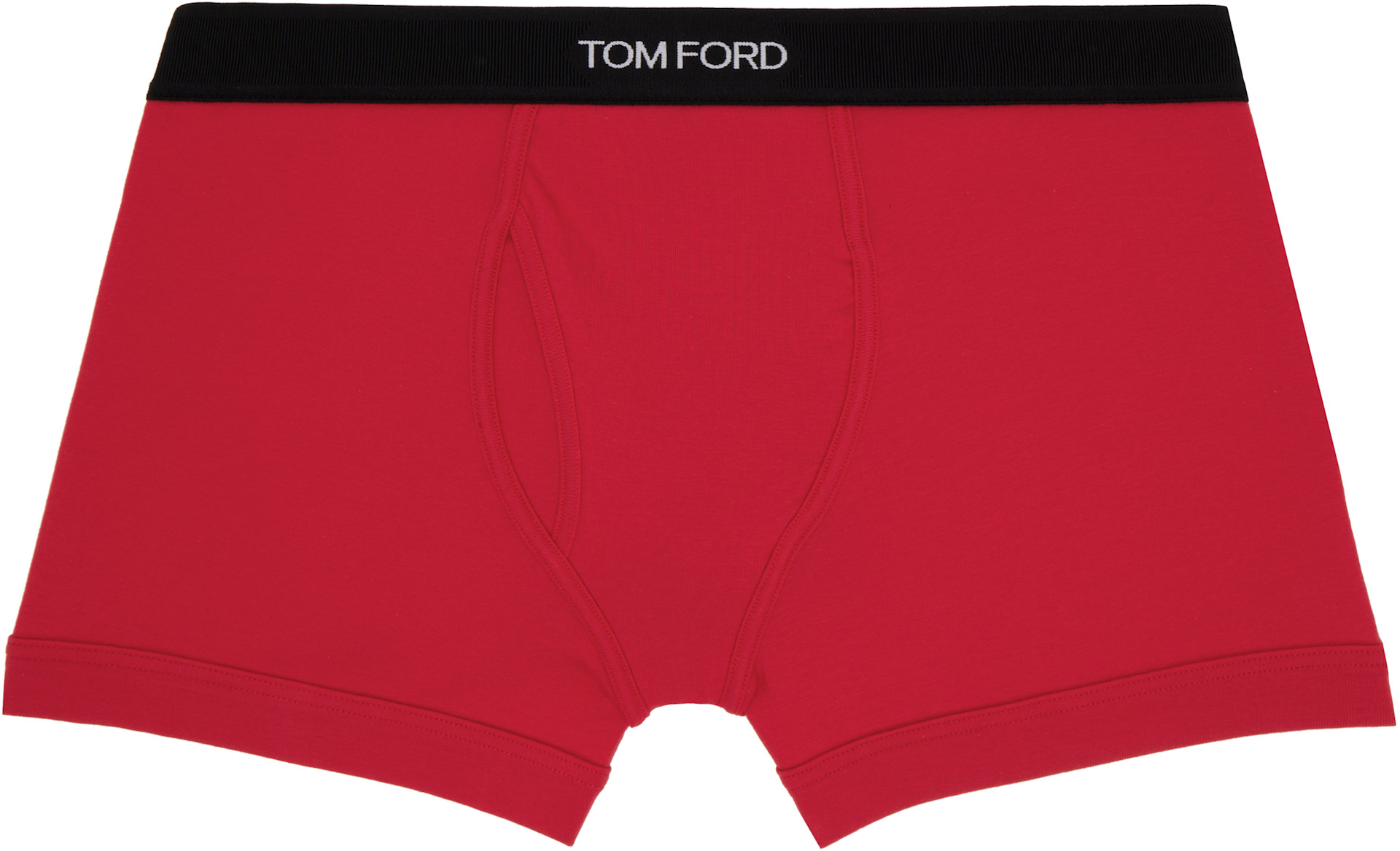TOM FORD - 레드 코튼 박서 브리프