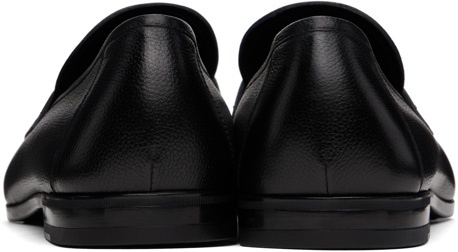 TOM FORD: ブラック Sean ソフトグレインレザー ペニーローファー 
