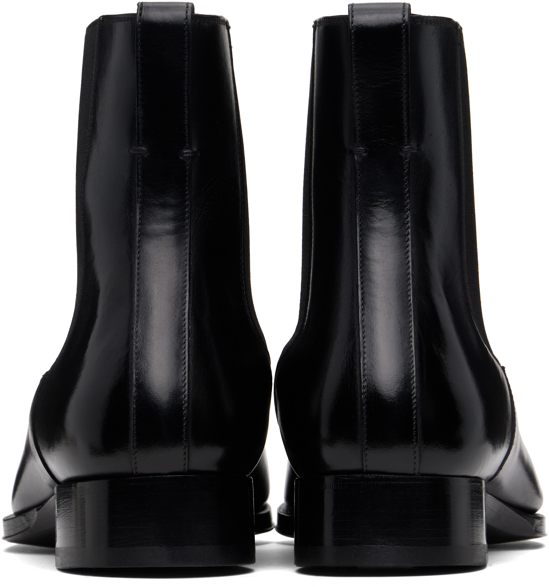 TOM FORD: ブラック Elkan レザー チェルシーブーツ | SSENSE 日本