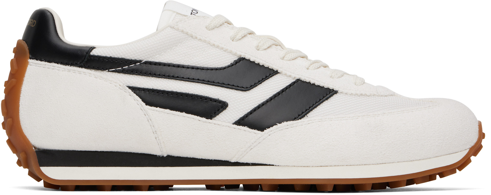 TOM FORD - Baskets Mick blanches en suède