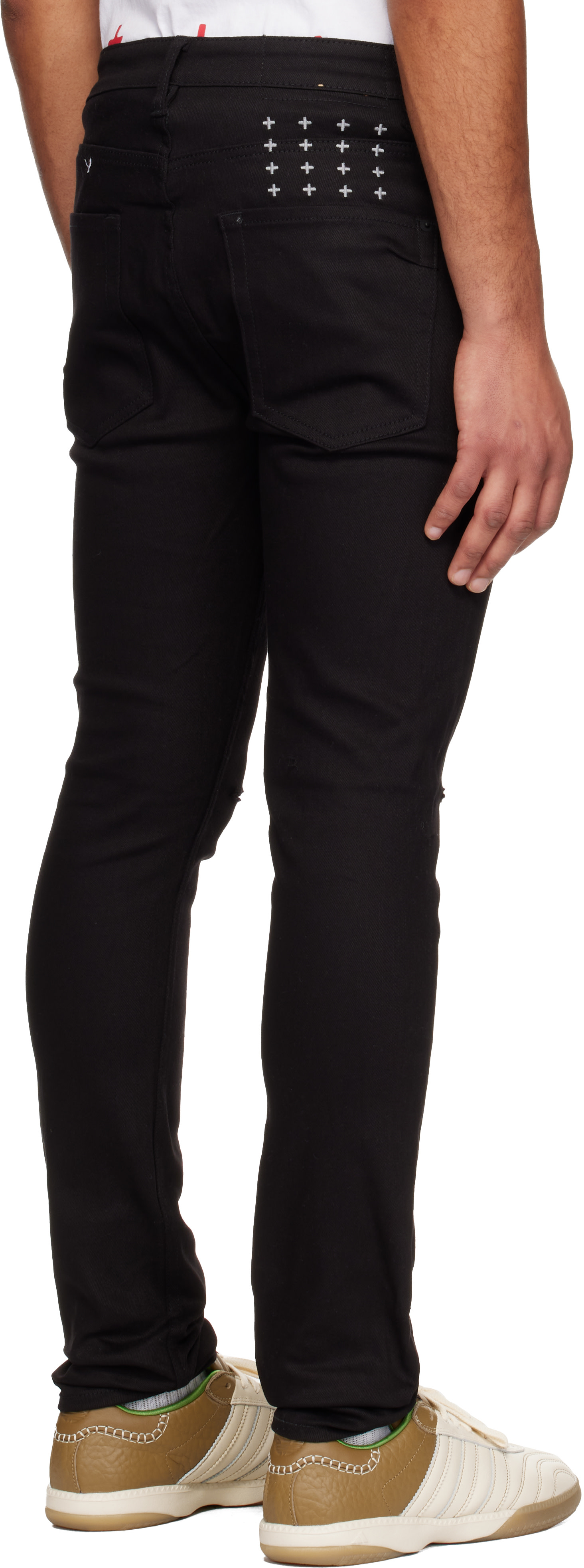 Ksubi: Black Van Winkle Ace Slice Jeans | SSENSE Canada
