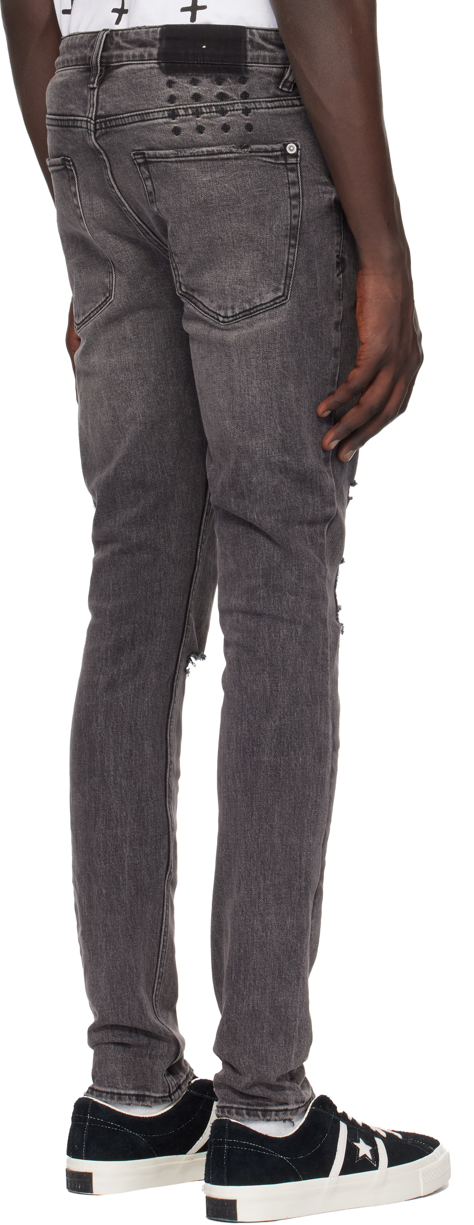 Ksubi: Black Van Winkle Angst Trashed Jeans | SSENSE Japan