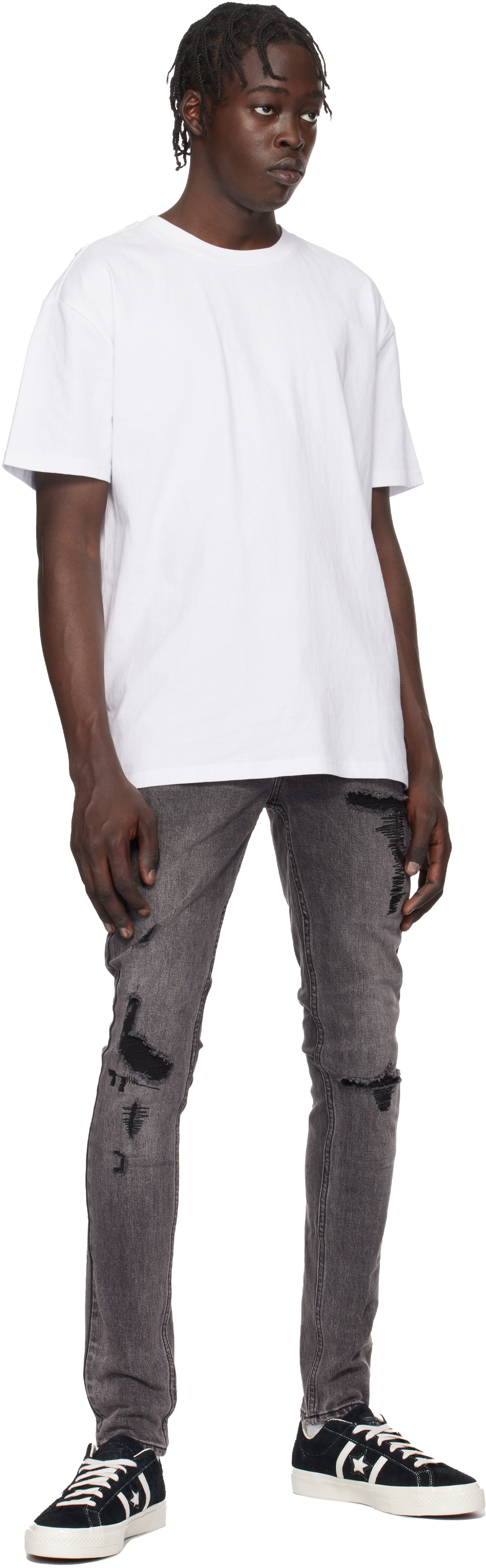 Ksubi: Black Van Winkle Angst Trashed Jeans | SSENSE Japan