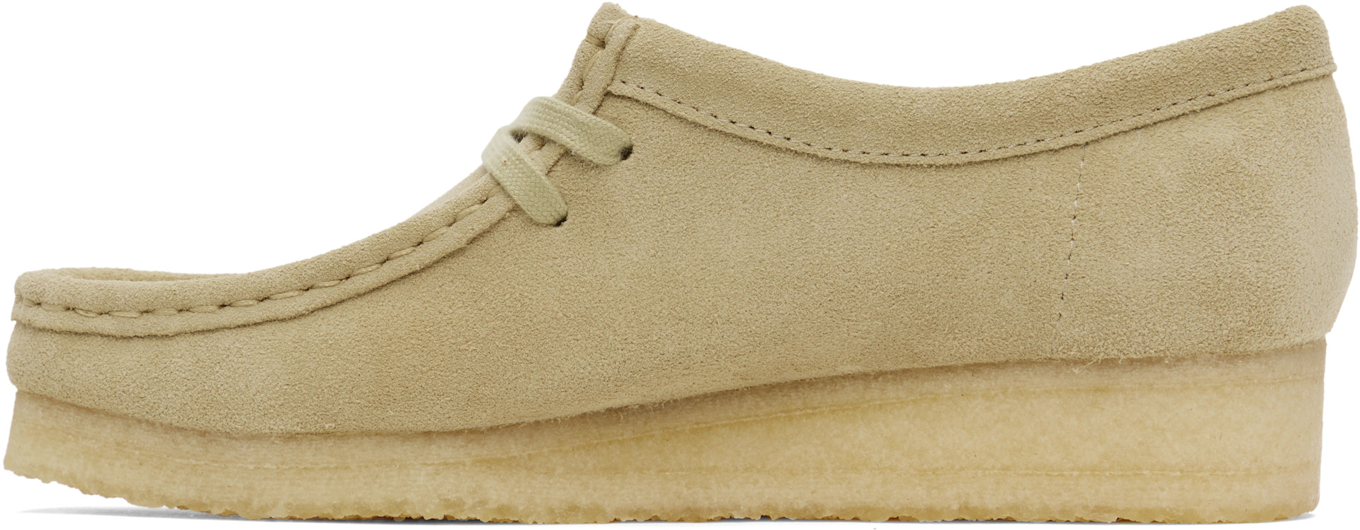 Clarks Originals: Beige Wallabee Derbys | SSENSE