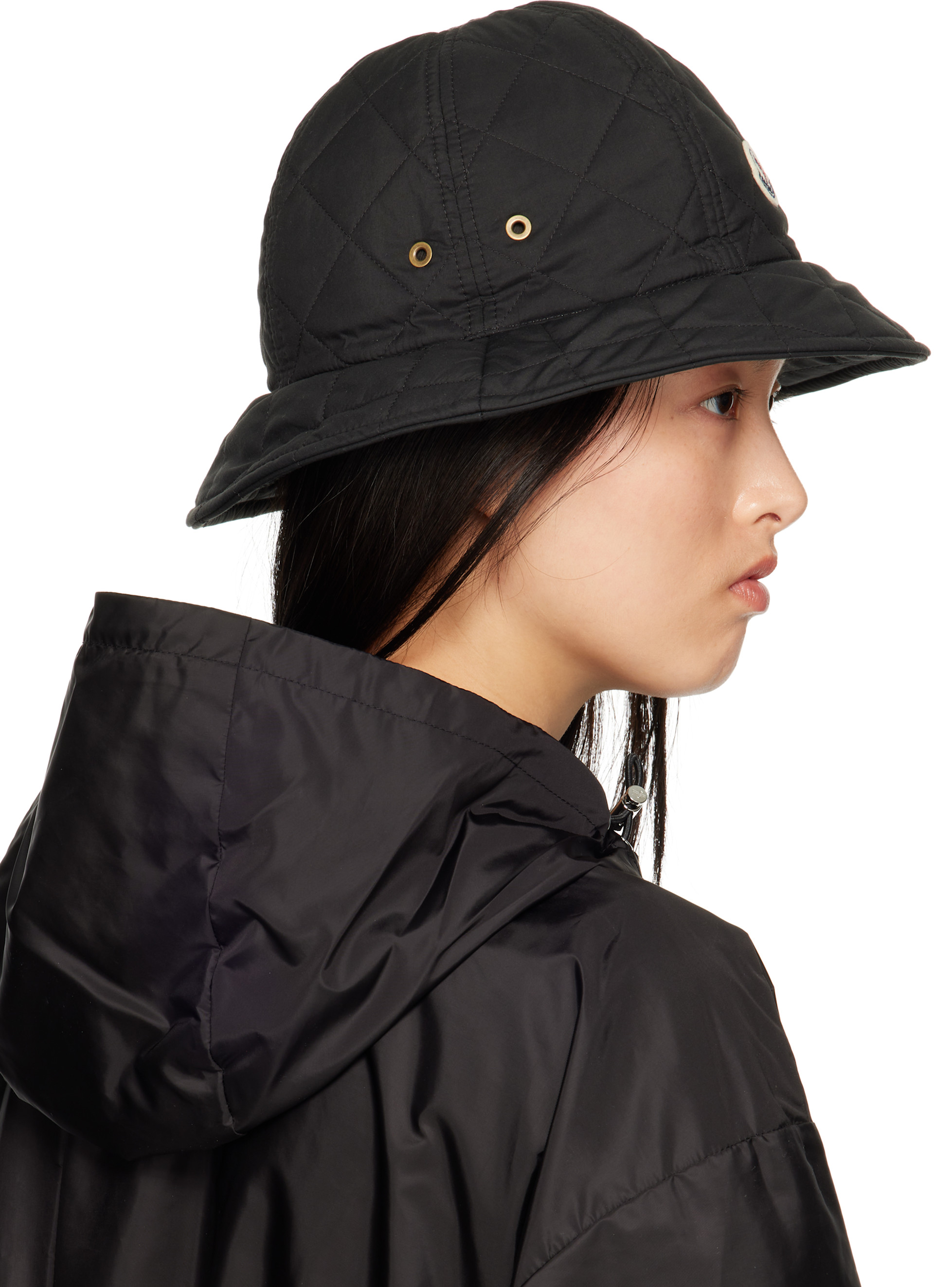 Moncler - Chapeau bob matelassé noir
