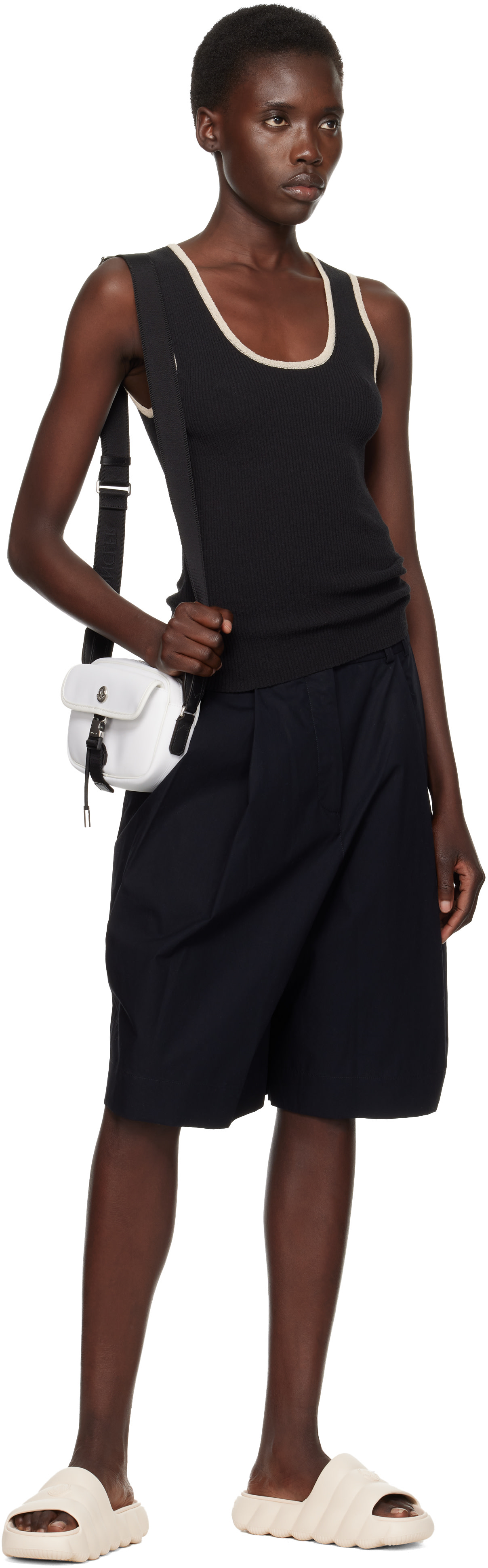 Moncler: White New Trick Cross Body Pouch | SSENSE