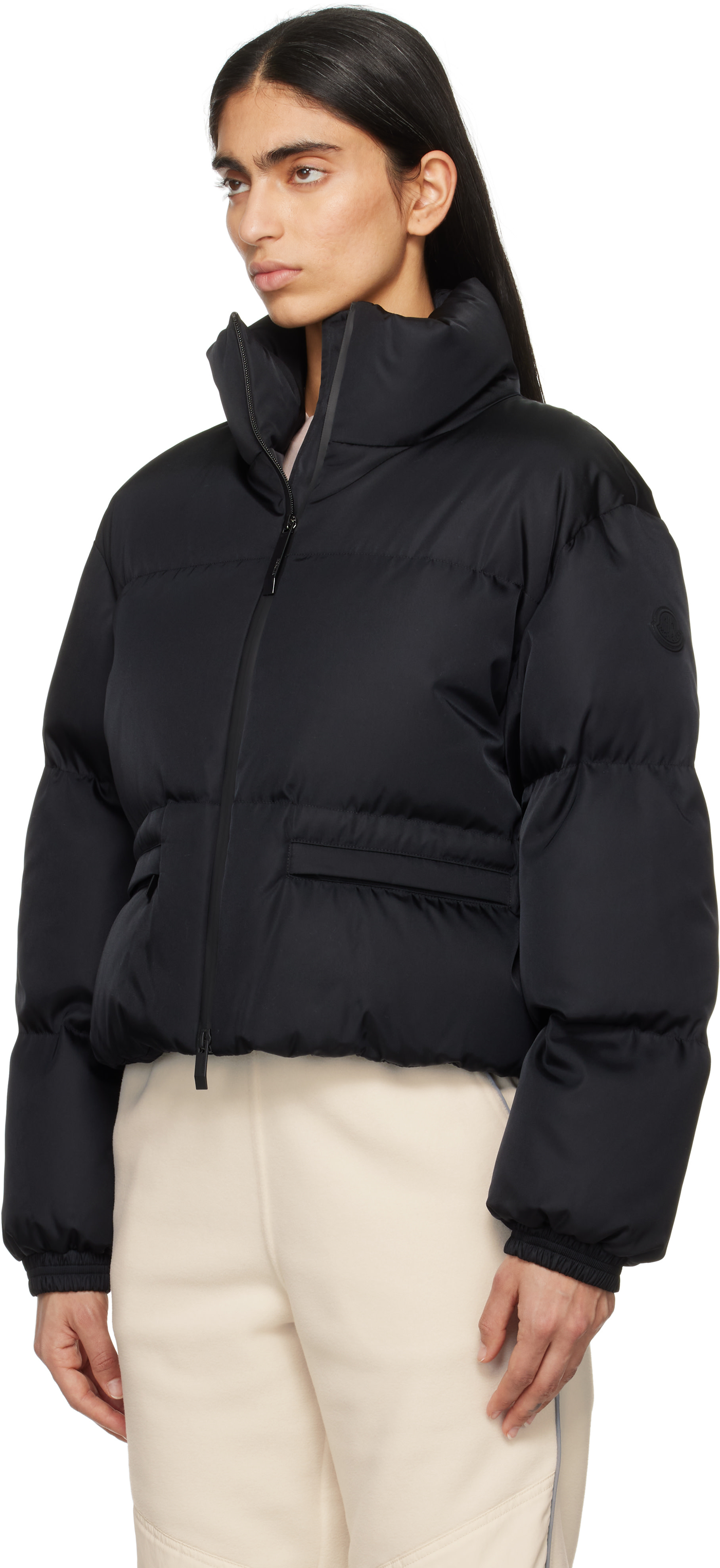 MONCLER ブラック ダウンジャケット00 Moncler: ブラック Vissec ダウンジャケット | SSENSE 日本