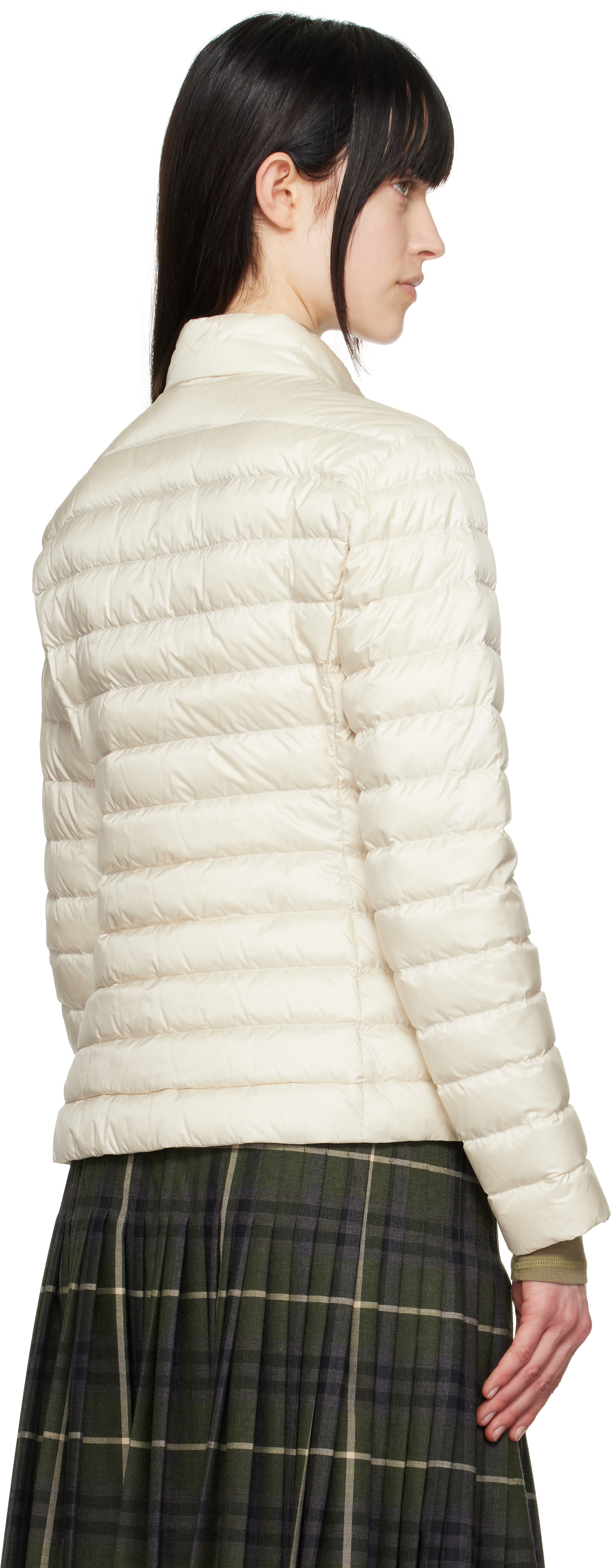 Moncler - 오프 화이트 이젤 쇼트 다운 재킷