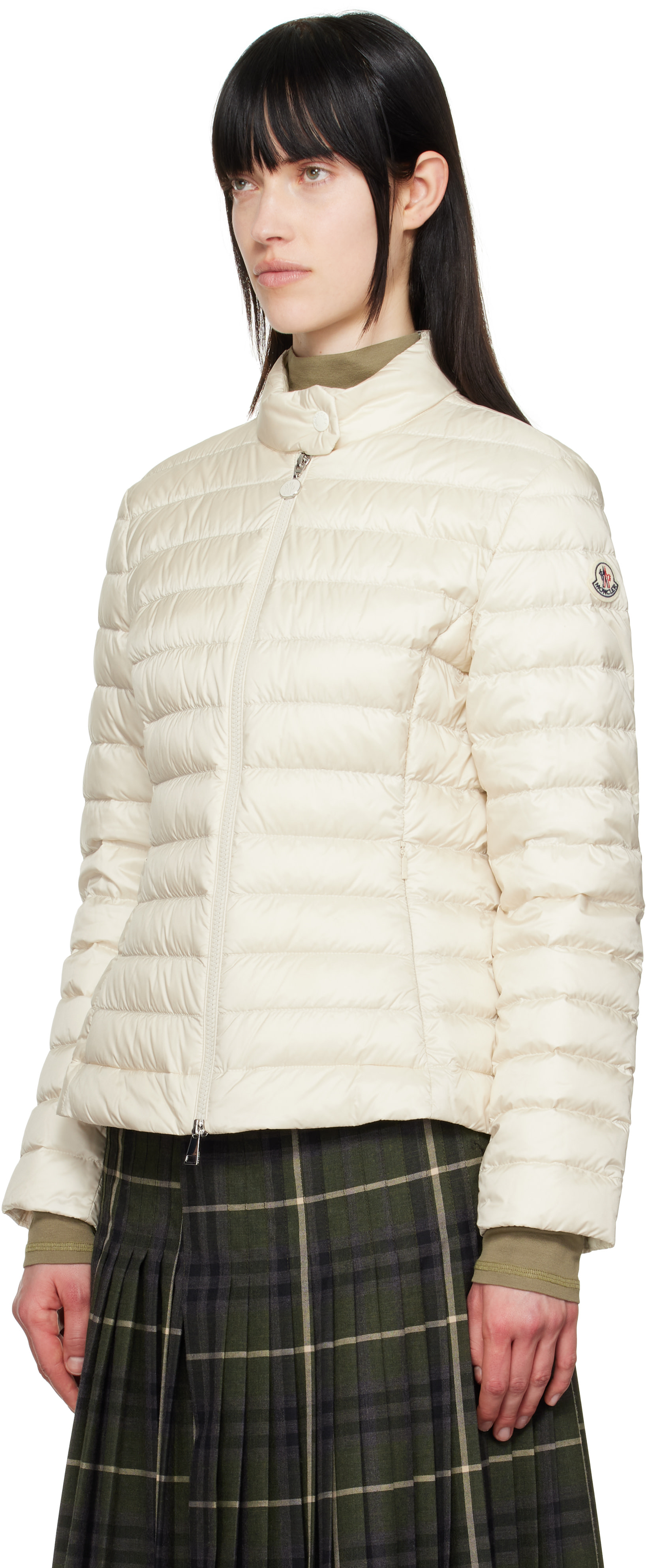 Moncler - 오프 화이트 이젤 쇼트 다운 재킷