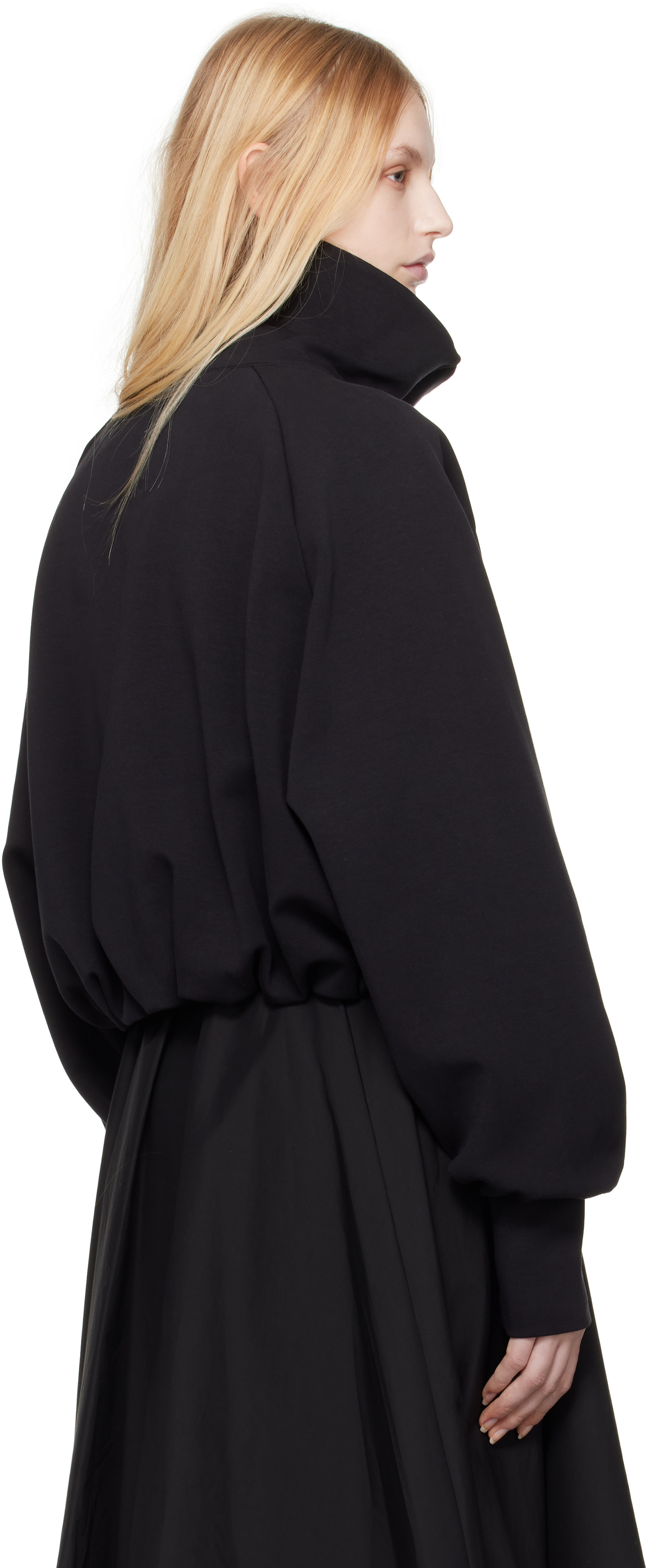 Moncler - Blouson noir à glissière
