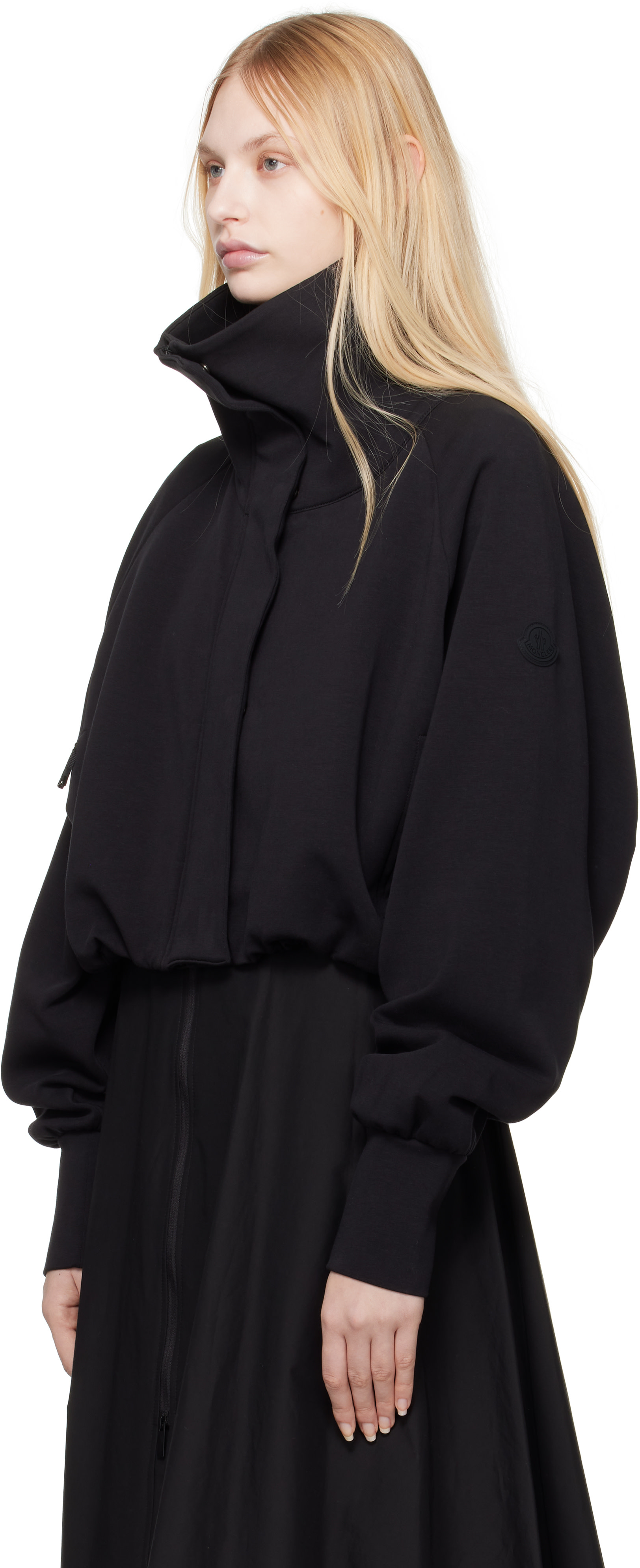 Moncler - Blouson noir à glissière